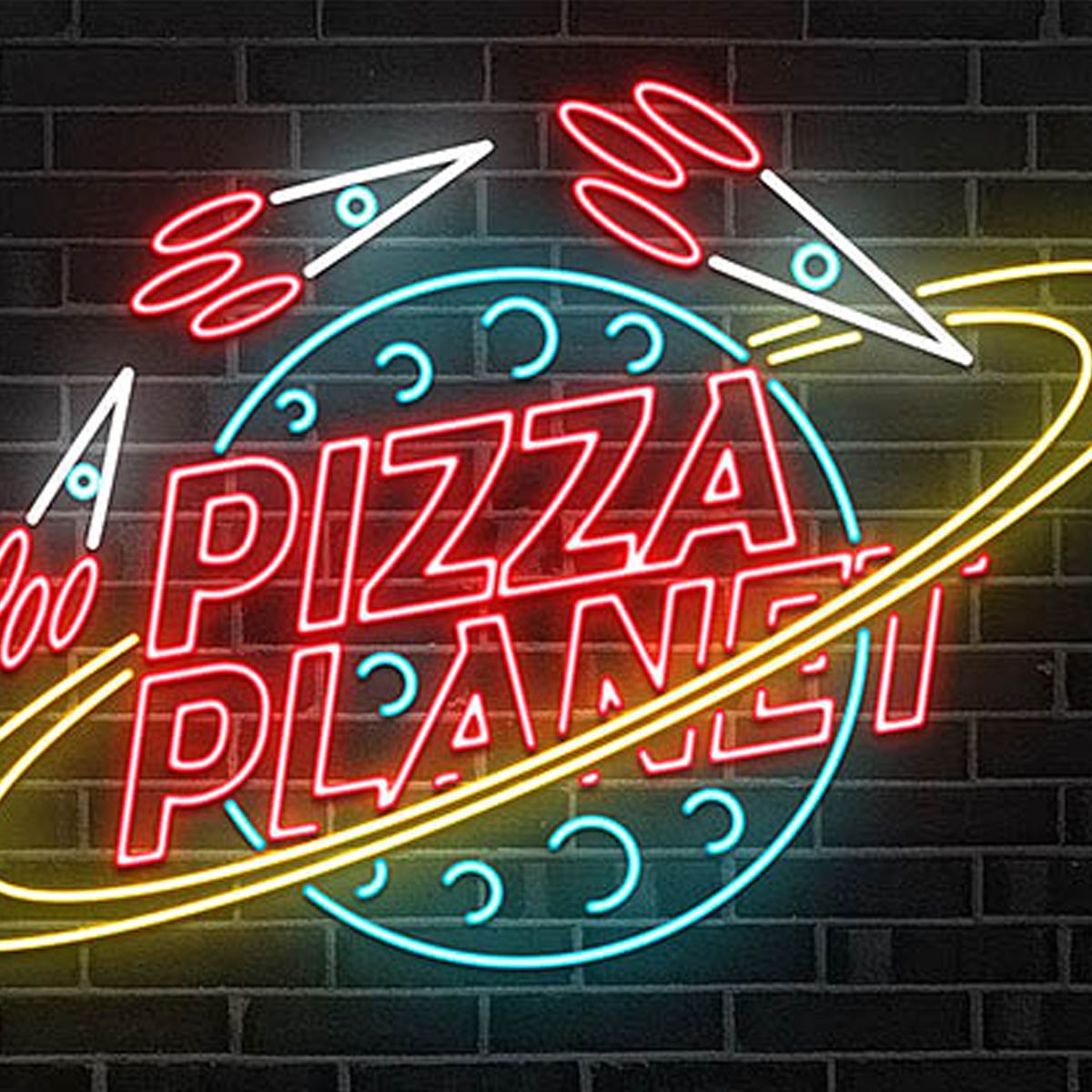 1200x1200 Custom Neon Sign Business Logo Decorations Sign Light Pizza Planet Nightclub Christmas Commercial Lighting Wall Window Display