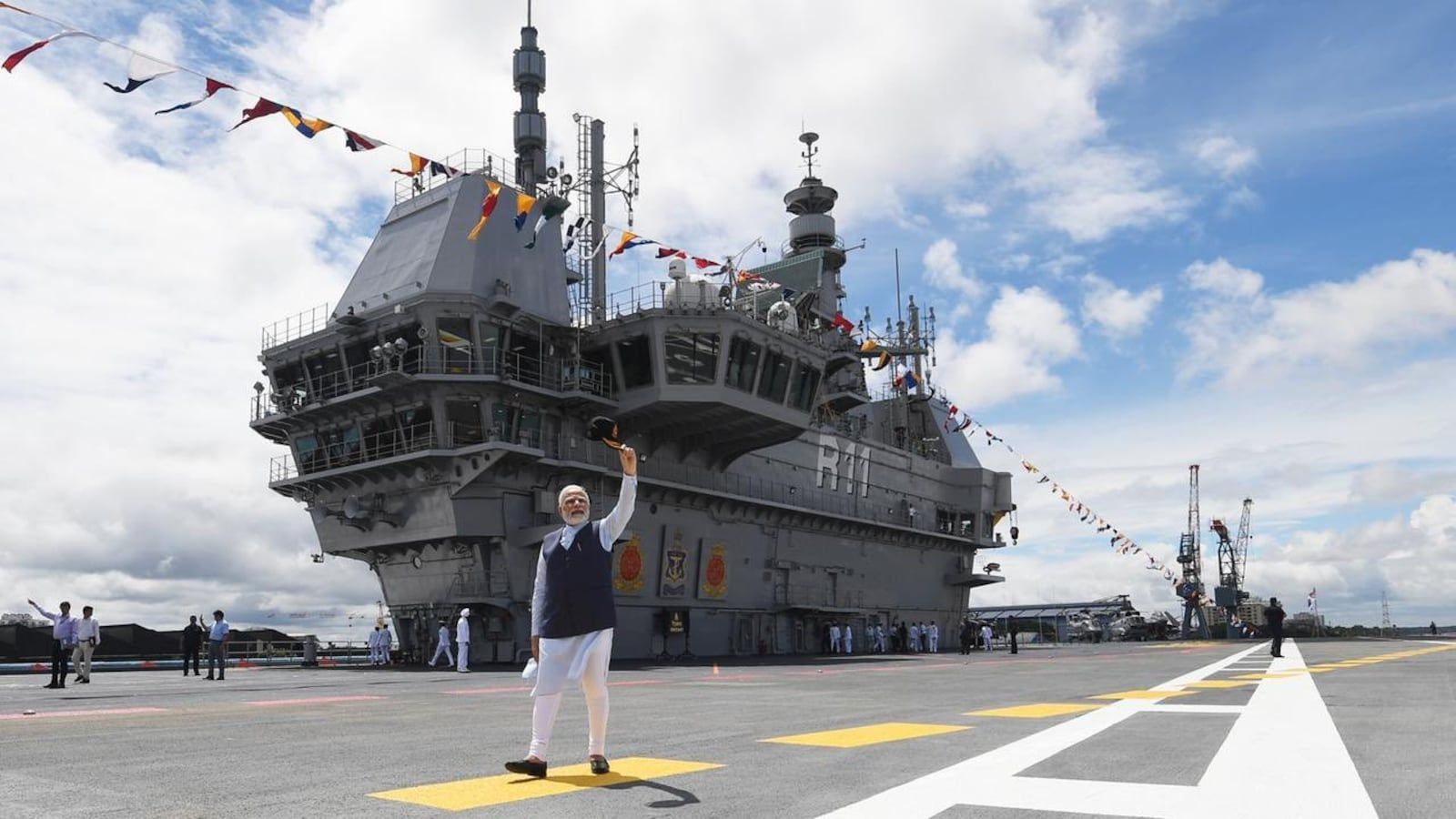 1600x900 PM Narendra Modi commissions India's first indigenous aircraft carrier INS Vikrant