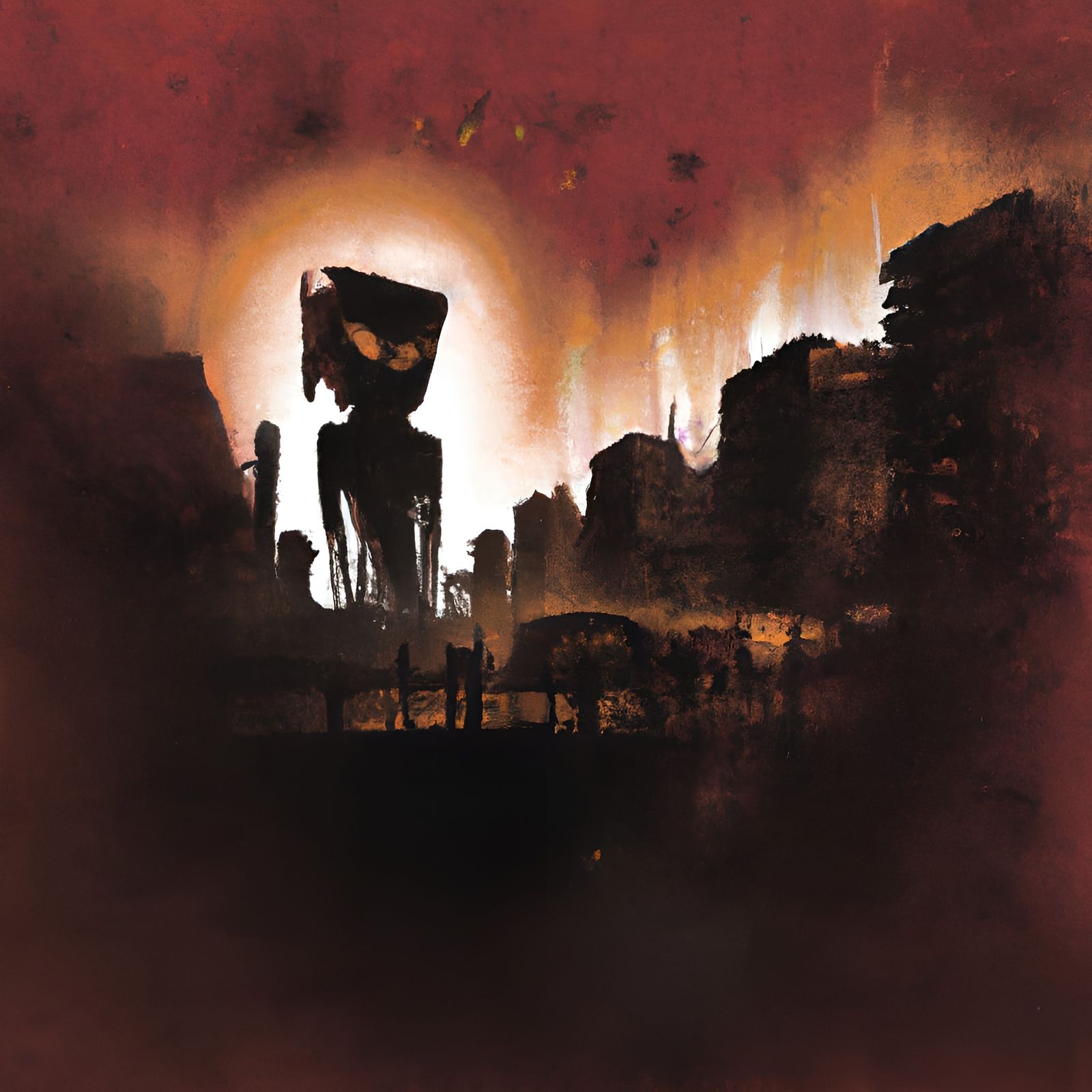 1600x1600 Doom Metal album cover 03 Generated Artwork