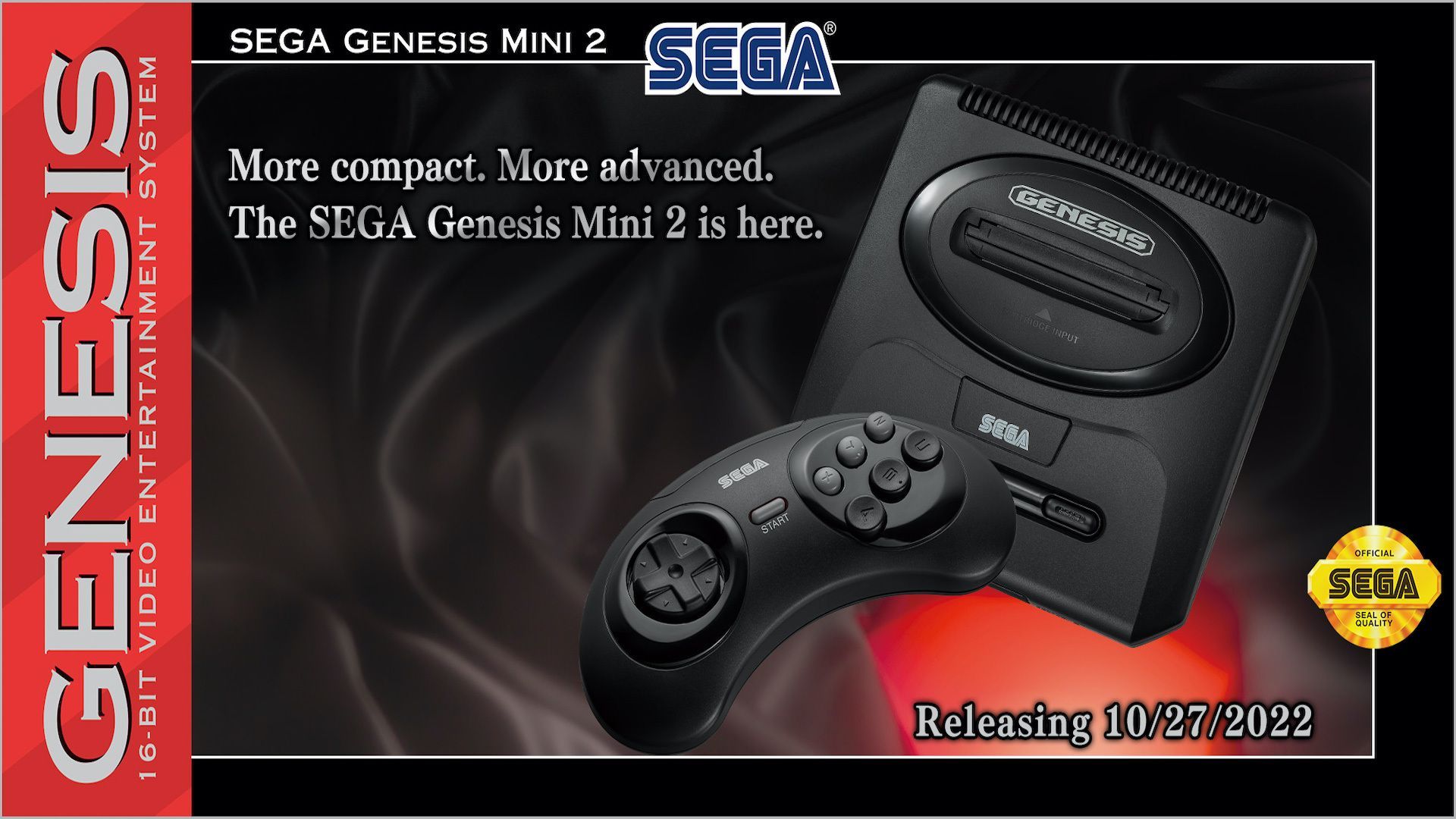 1920x1080 Sega Genesis Mini 2 Announced, Comes With Six Button Controller And SEGA CD Games