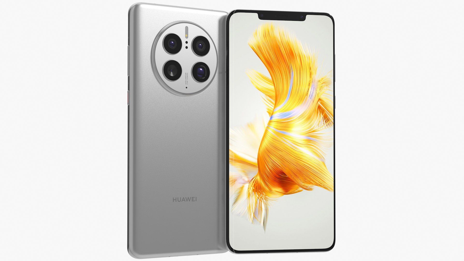 1920x1080 3D model Huawei Mate 50 Pro Silver