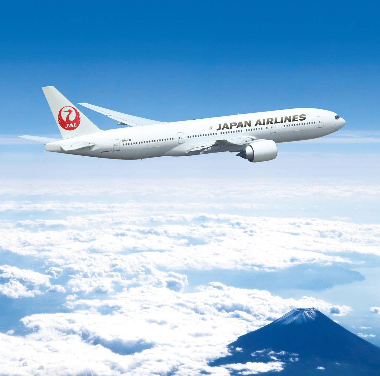 1212x1200 Download Japan Airlines High Clouds Wallpaper
