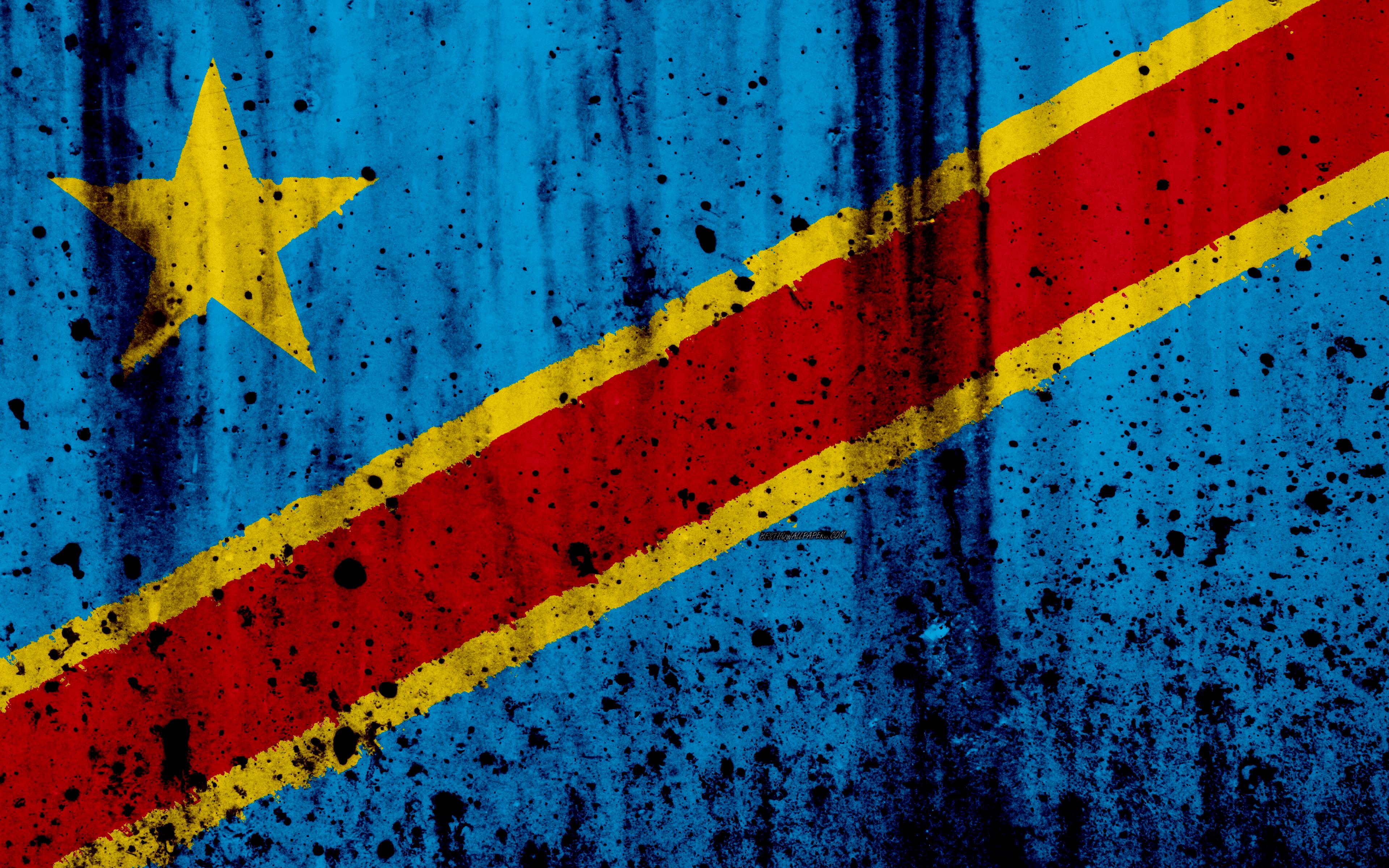 3840x2400 Democratic Republic Of The Congo Flag Wallpaper