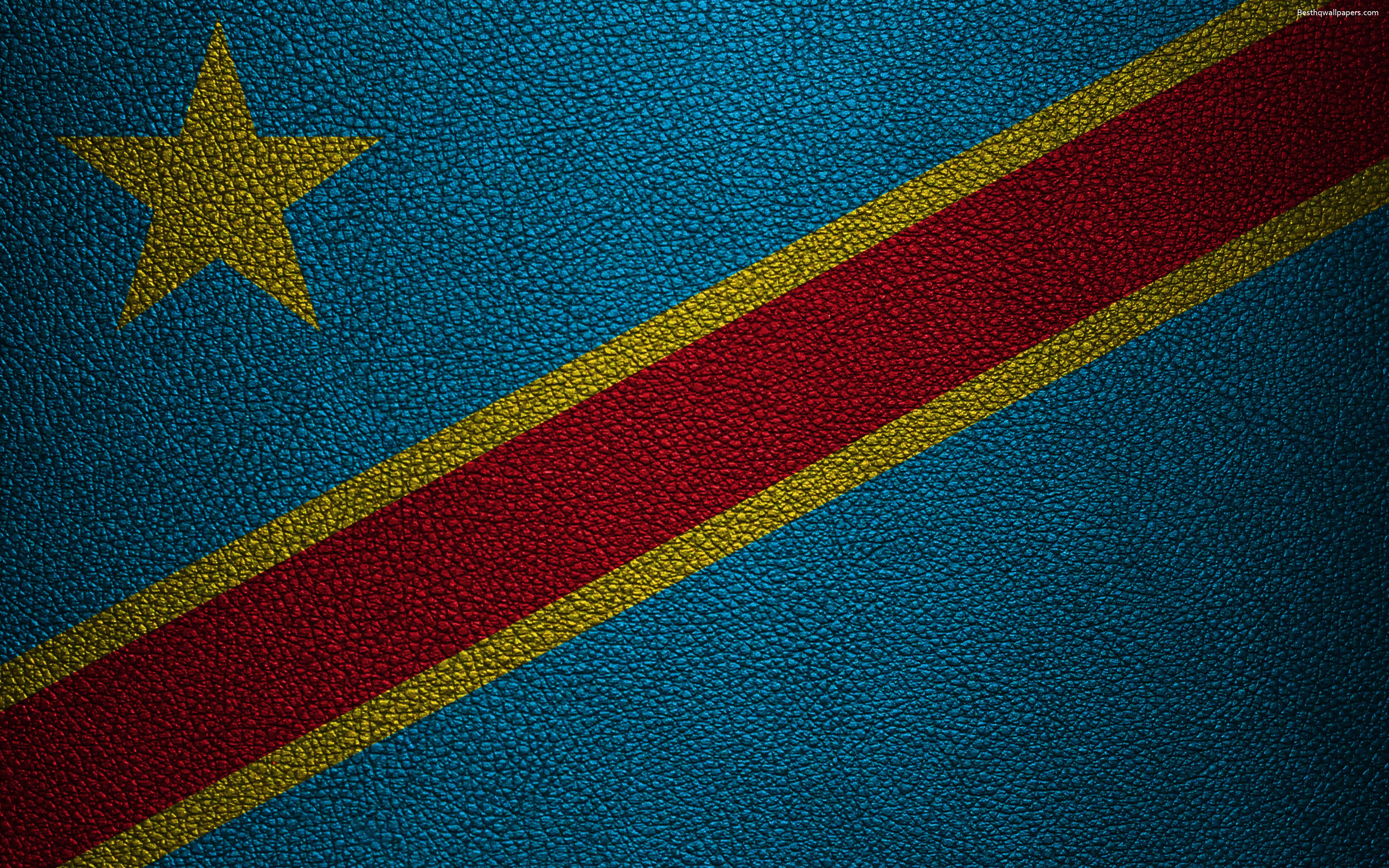 3840x2400 Democratic Republic Of The Congo Flag Wallpaper