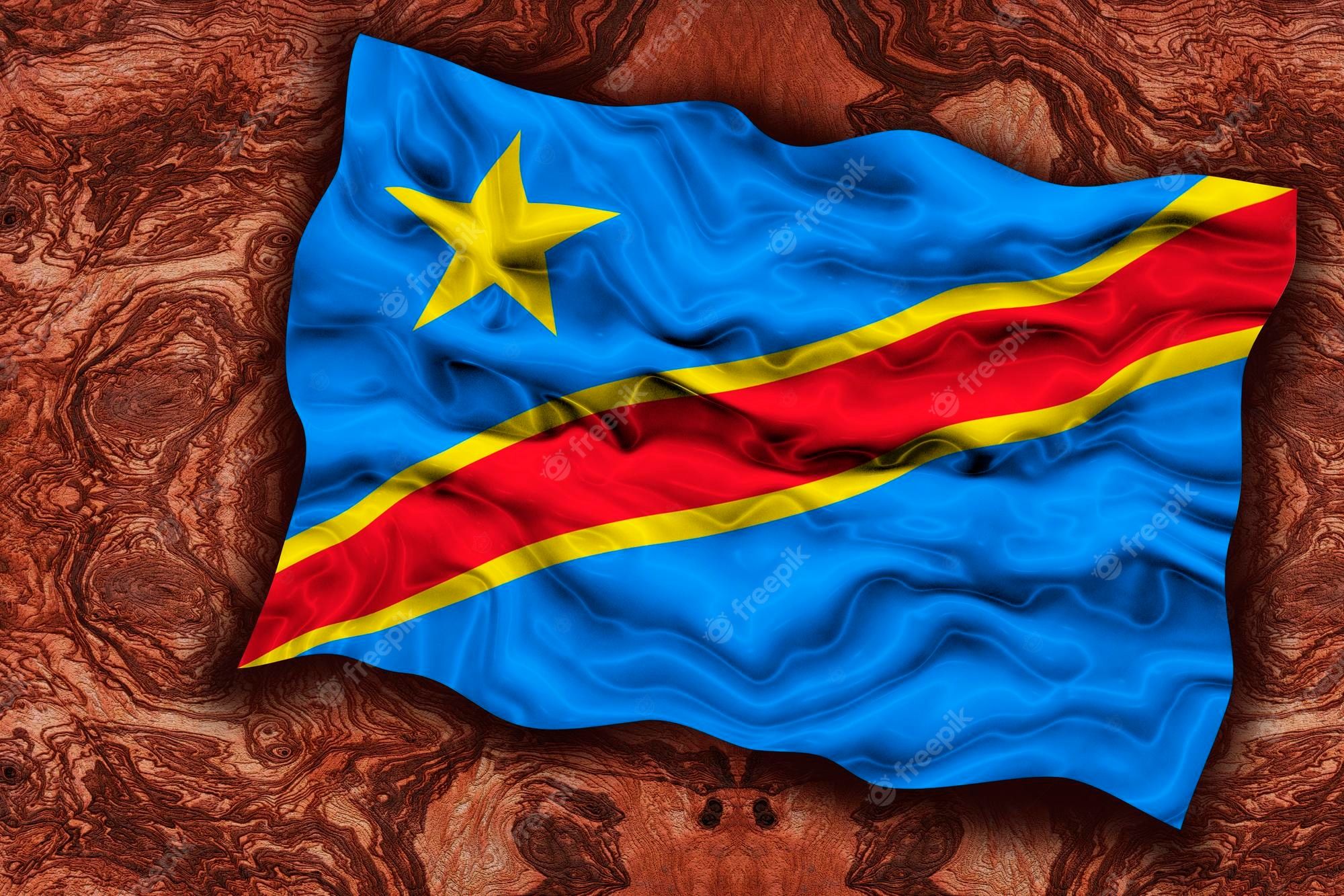 2000x1333 Premium Photo. National flag of congo democratic republic background with flag of congo democratic republic