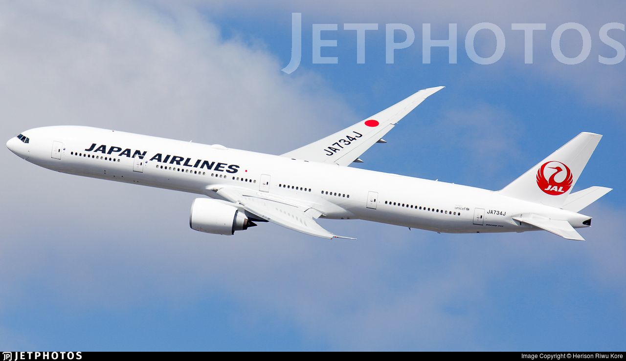 1280x739 JA734J. Boeing 777 346ER. Japan Airlines (JAL). Herison Riwu Kore