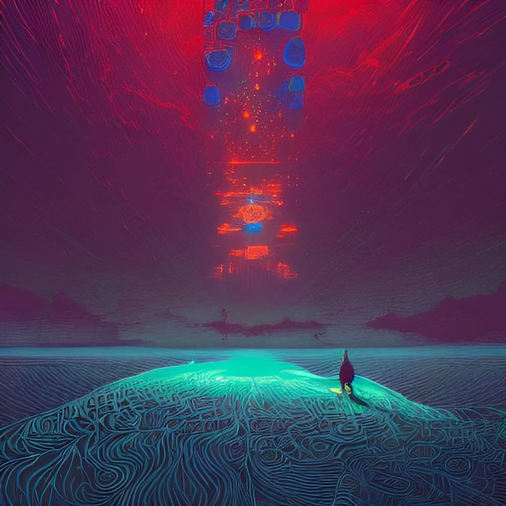 1024x1024 I told an AI to generate image for INFJ and this is what it gave me