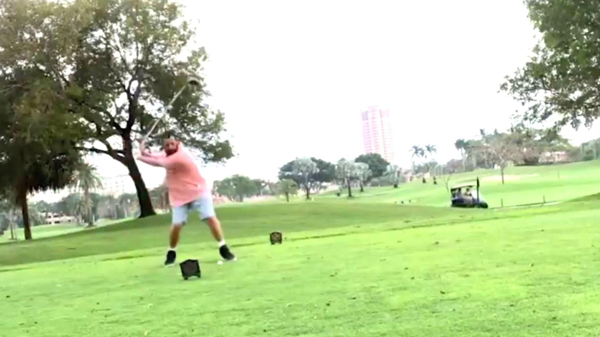 1920x1080 Adam Sandler Re Creates 'Happy Gilmore' Golf Swing For Film's 25th Anniversary