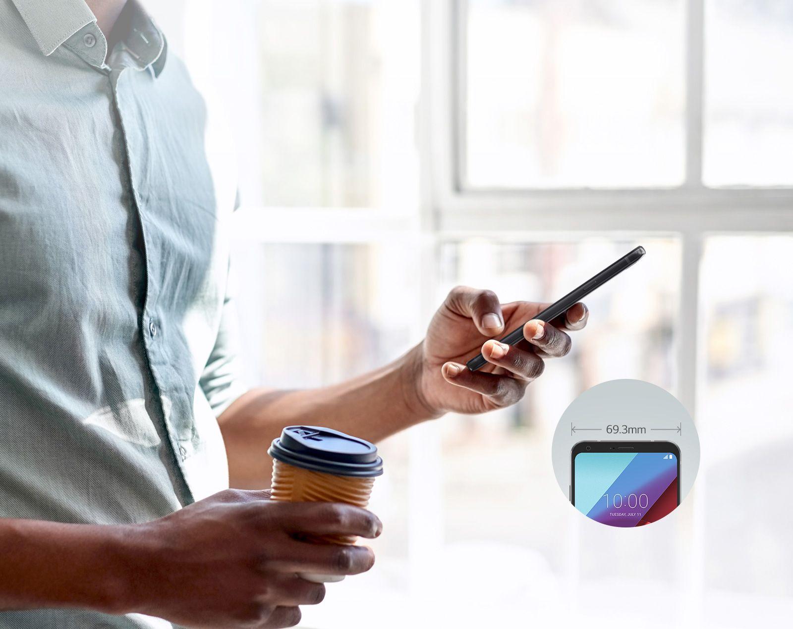 1600x1270 LG Q6 Smartphone:9 Wide Screen Full Vision Display