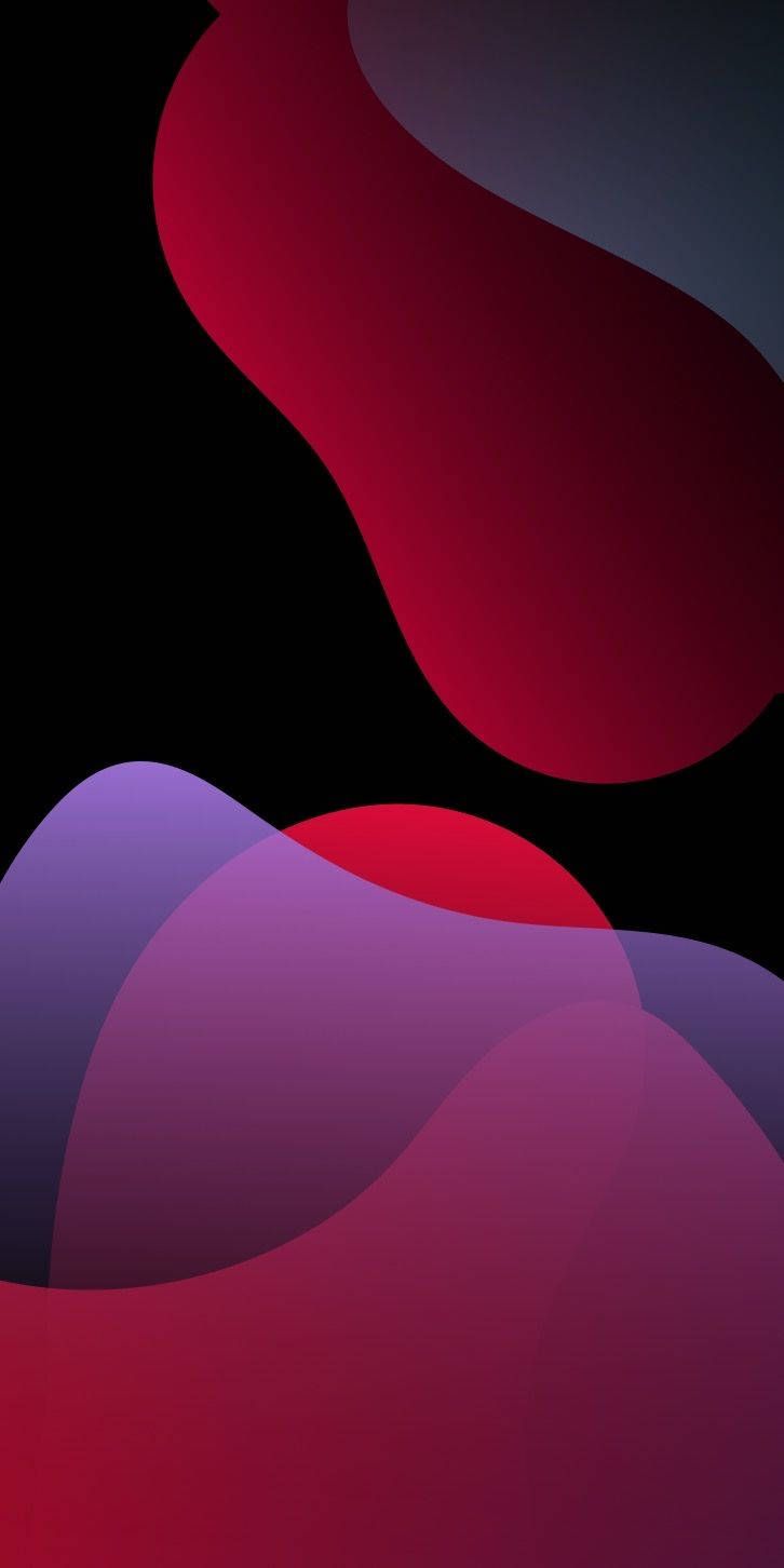 726x1452 Download iPhone 13 iOS Dark Red Wallpaper