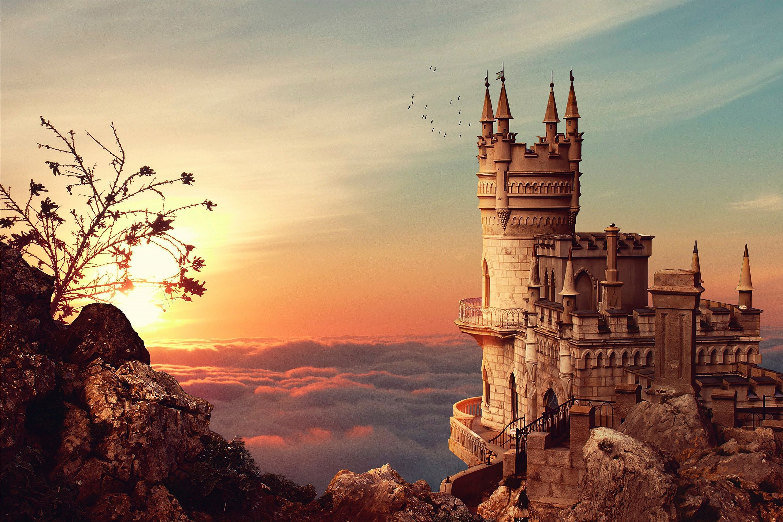 2560x1707 Russia HD, Crimea, Castle, Russia Gallery HD Wallpaper