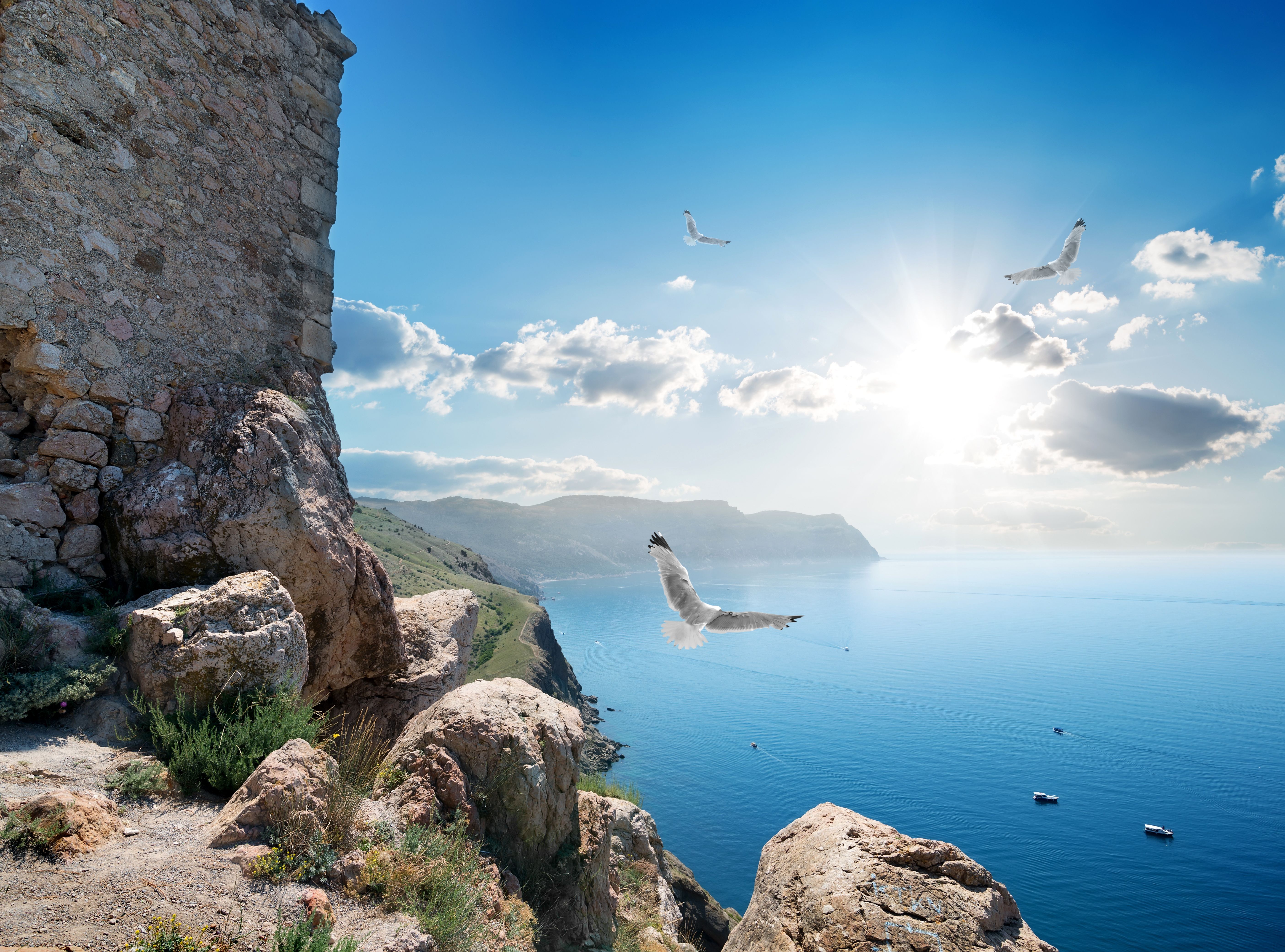 5621x4165 Wallpaper. Beautiful picture. photo. picture. Crimea, nature, black sea, sea, shore