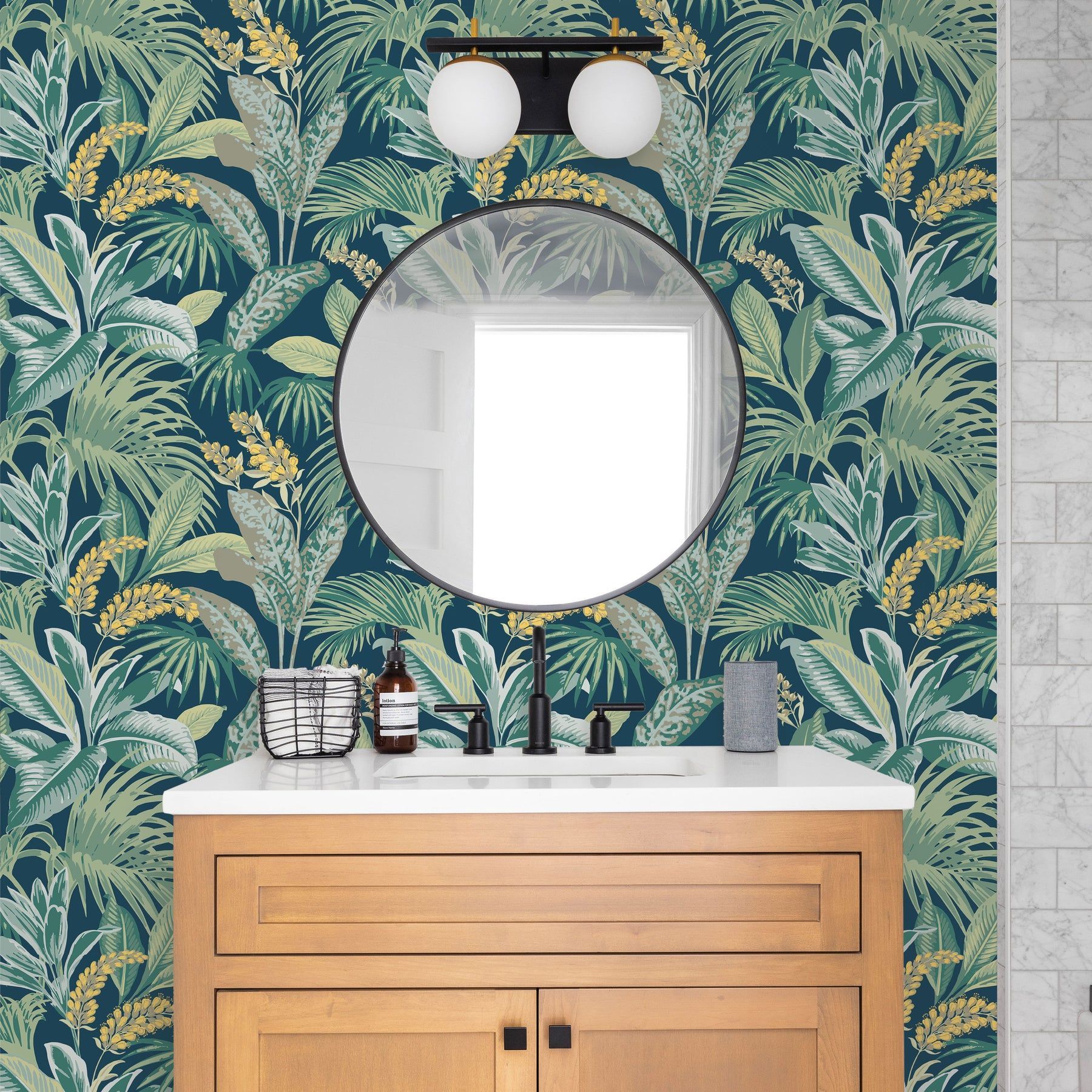 1800x1800 Havana Palm Peel And Stick Wallpaper. Tempaper & Co