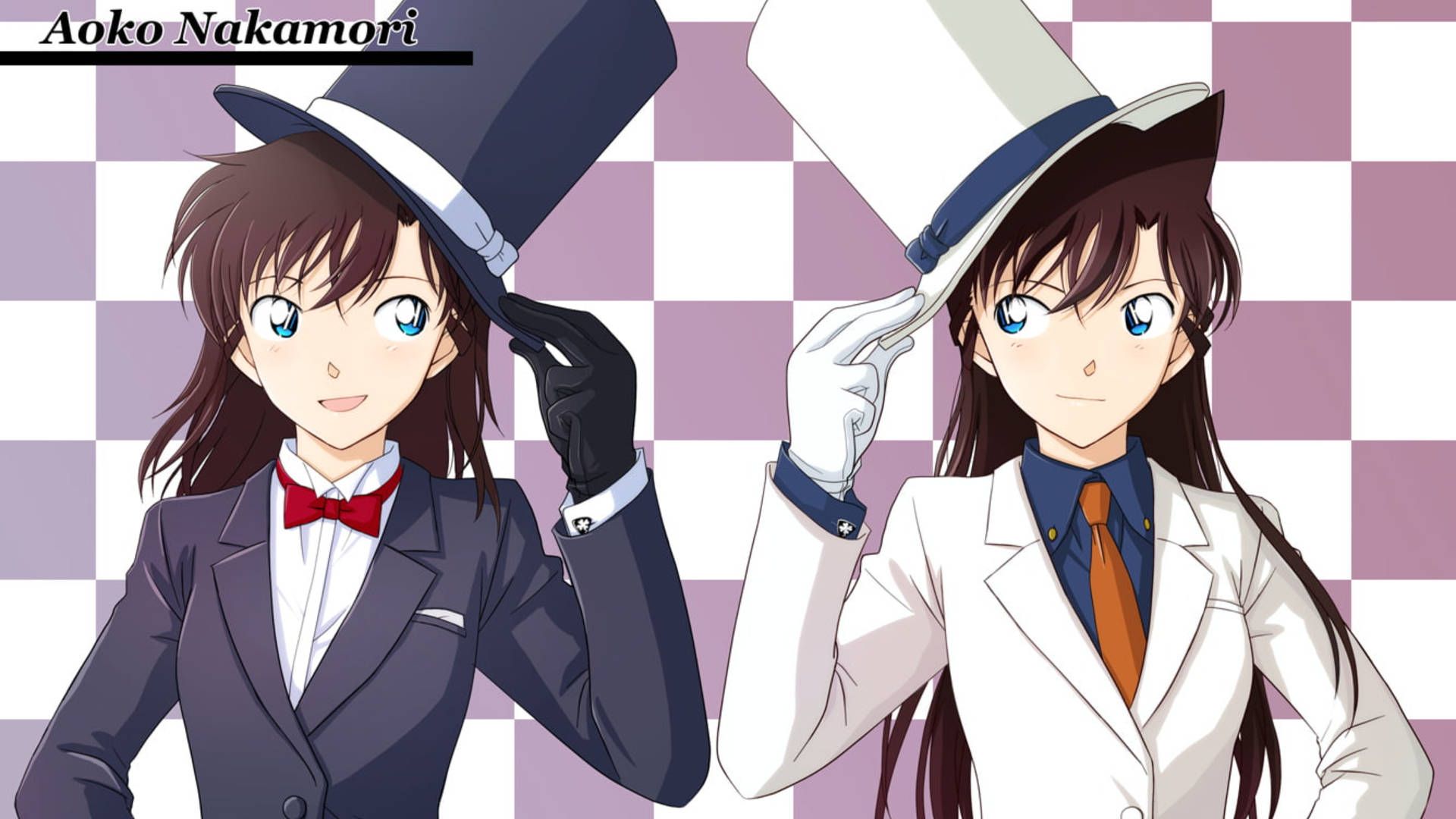 1920x1080 Download Intriguing Detective Conan Snapshot with Nakamori and Ran Mouri Wallpaper