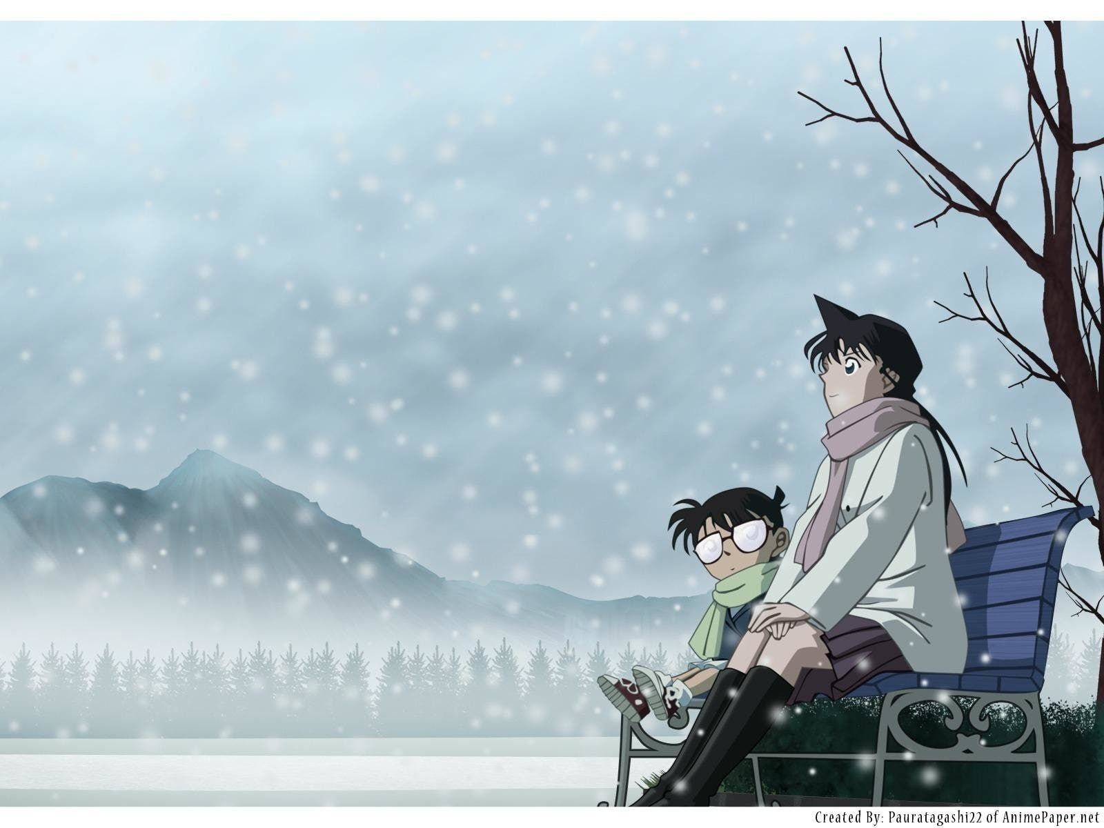1600x1200 Anime Detective Conan Conan Edogawa Ran Mouri Shinichi Kudo #Winter P # wallpaper #hdwallpaper #desktop. Detective conan, Conan, Detective conan wallpaper