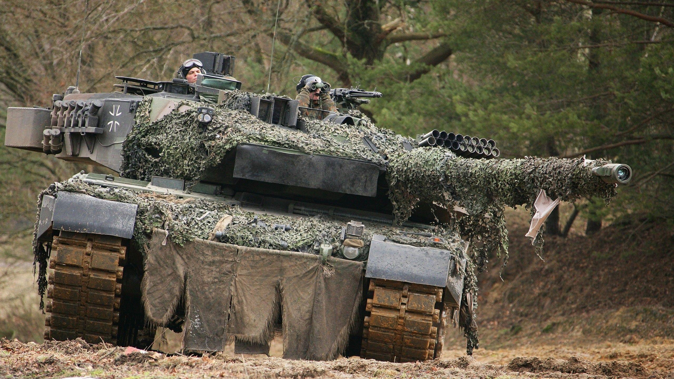 2560x1440 Wallpaper Leopard MBT, tank, German, military vehicle, Bundeswehr