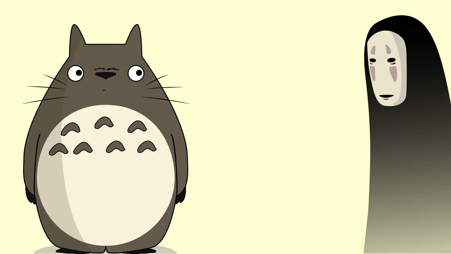 1920x1080 SimplyWallpaper.com: Spirited Away vector Totoro no face My
