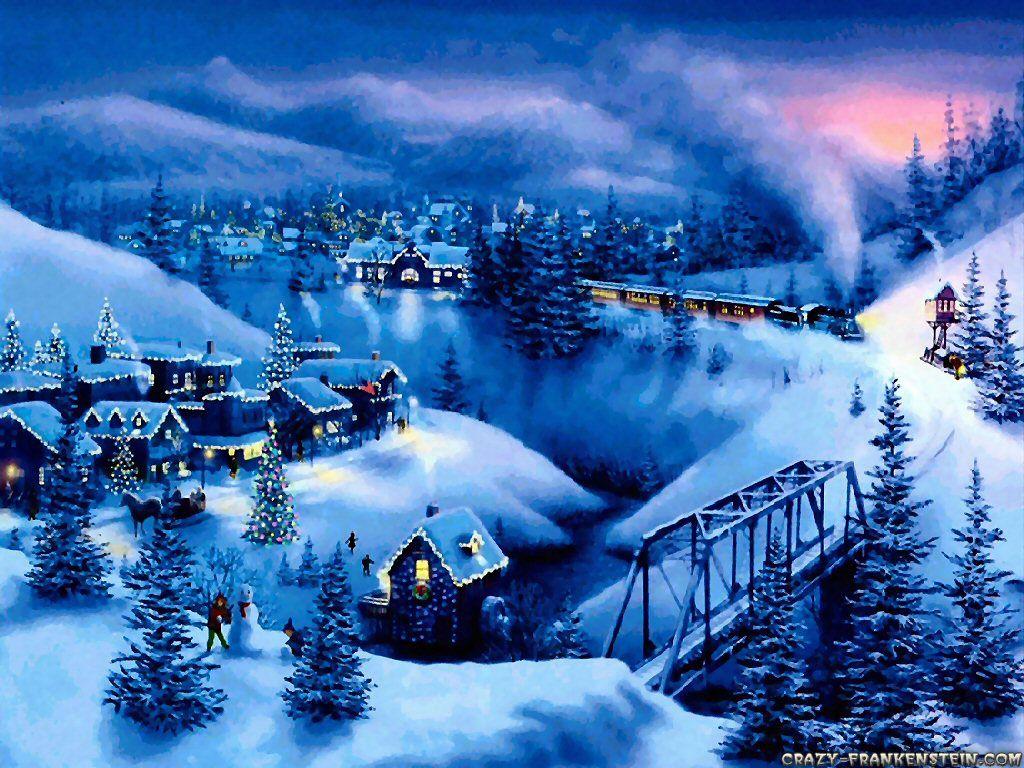 1024x768 Old Fashioned / Vintage Christmas Wallpaper