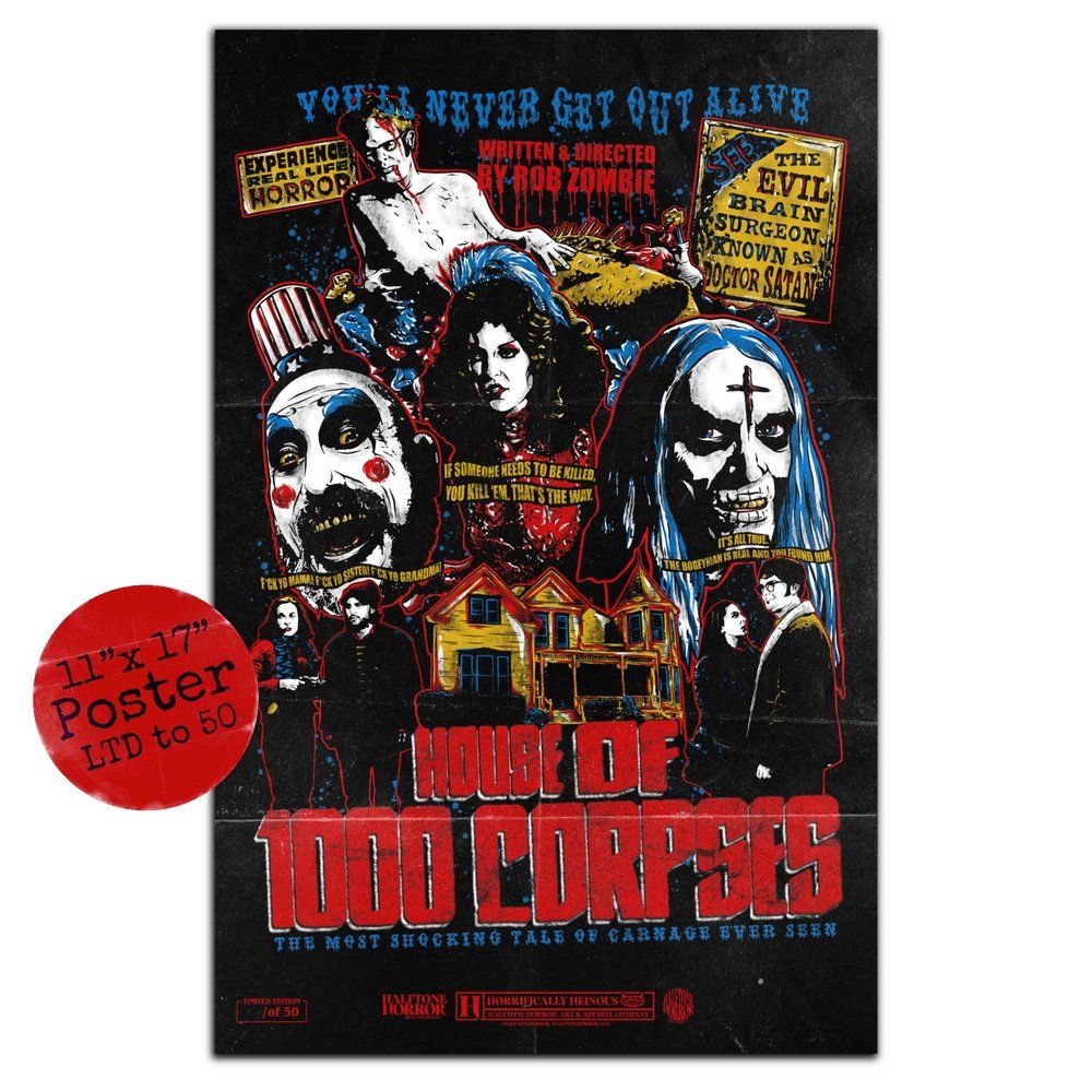 1000x1000 House of 1000 Corpses 11x17 Poster