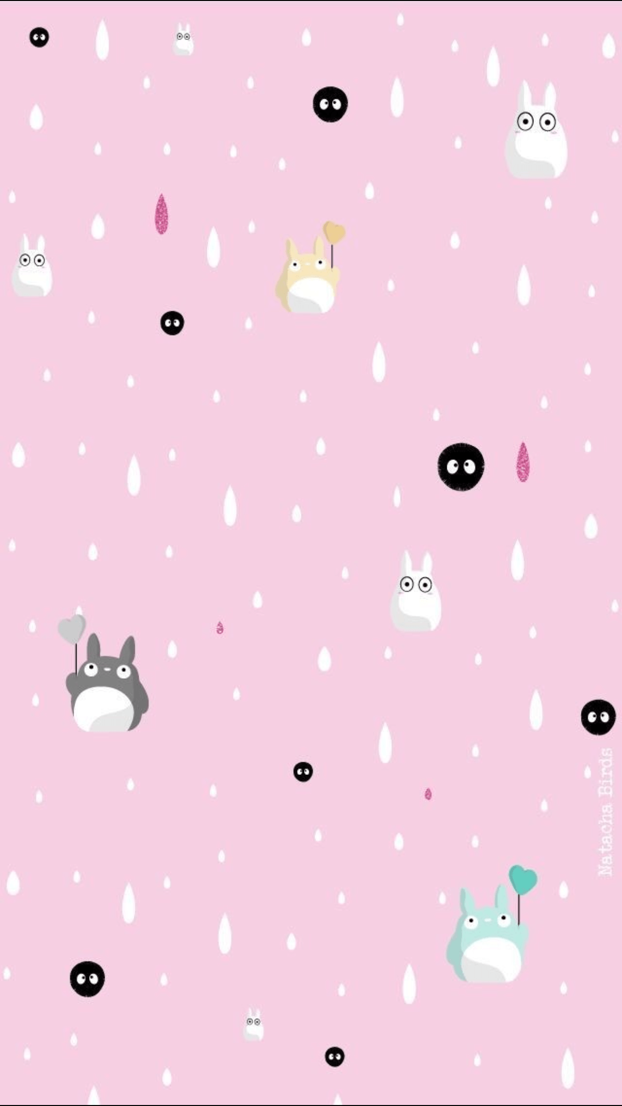 Pink Totoro Wallpapers Top Free Pink Totoro Backgrounds Wallpaperaccess