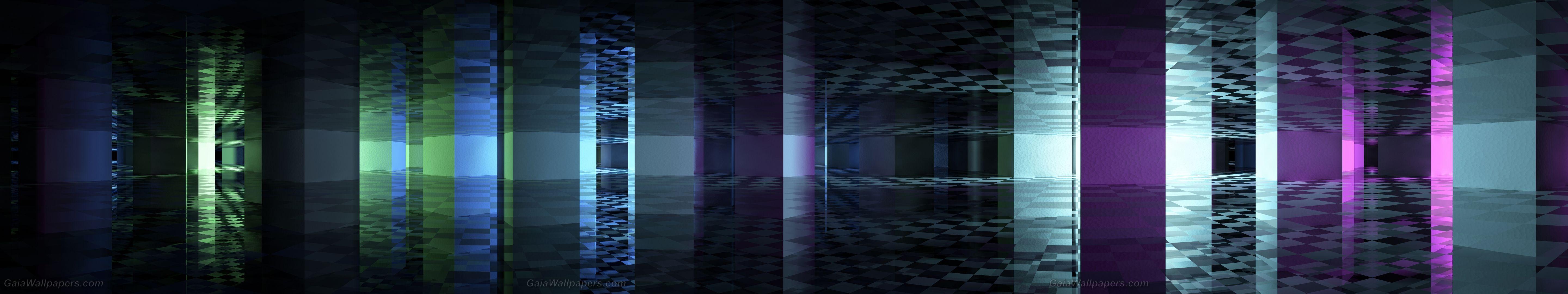 5760x1080 Lost colors in the mystery room wallpaper 5760x1080 Desktop
