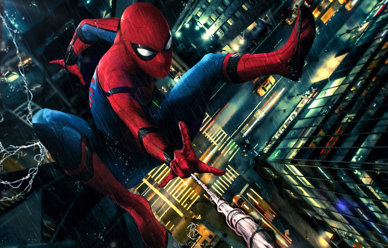 1332x850 Wallpaper Art Spider Man Homecoming