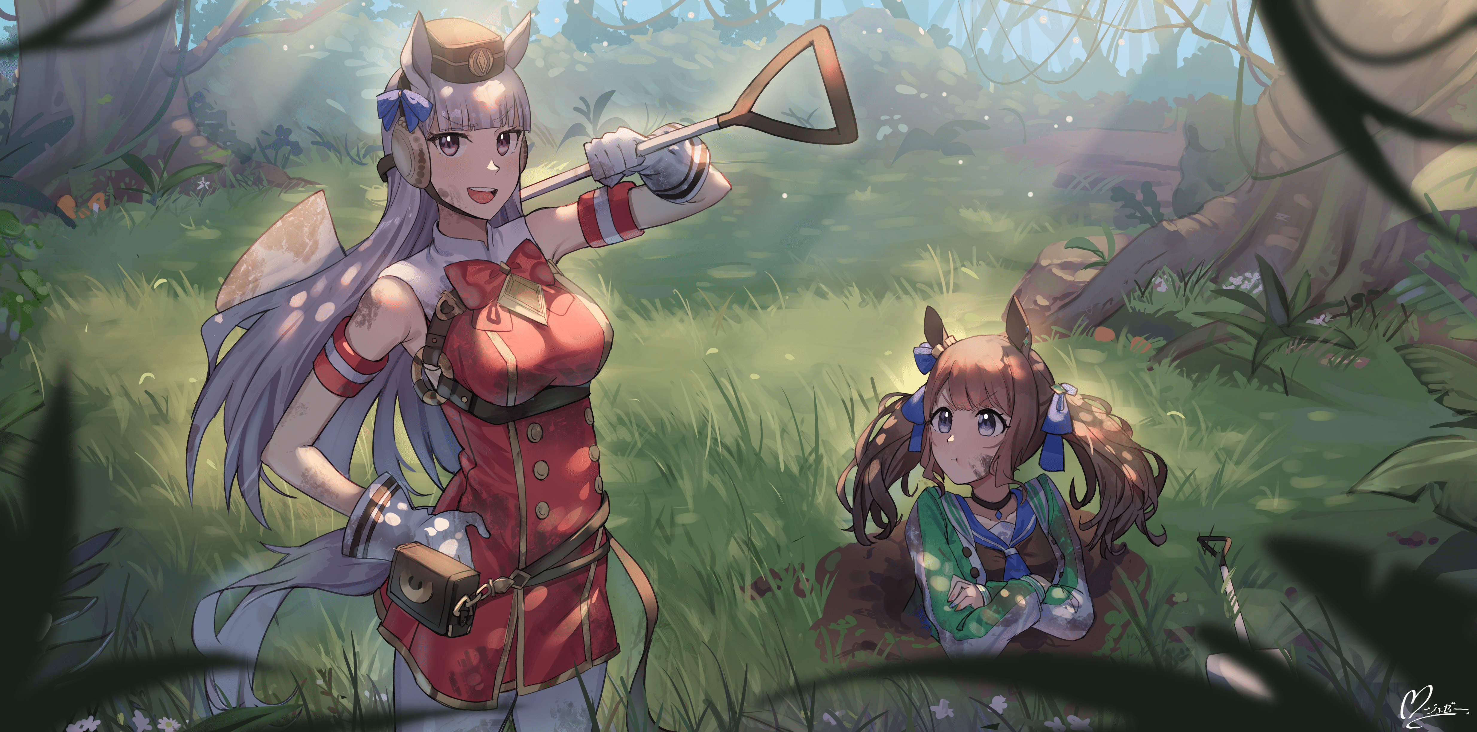 4938x2448 Uma Musume: Pretty Derby 4K, Tosen Jordan, Gold Ship (Uma Musume) Gallery HD Wallpaper
