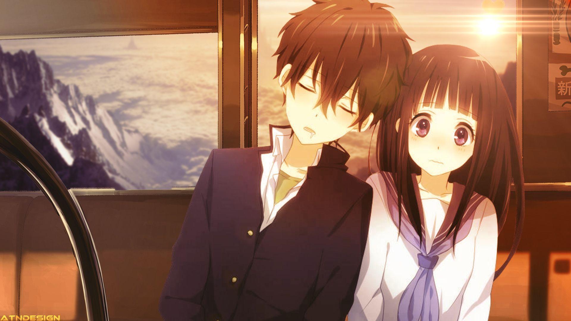 cute anime couple wallpaper for mobile