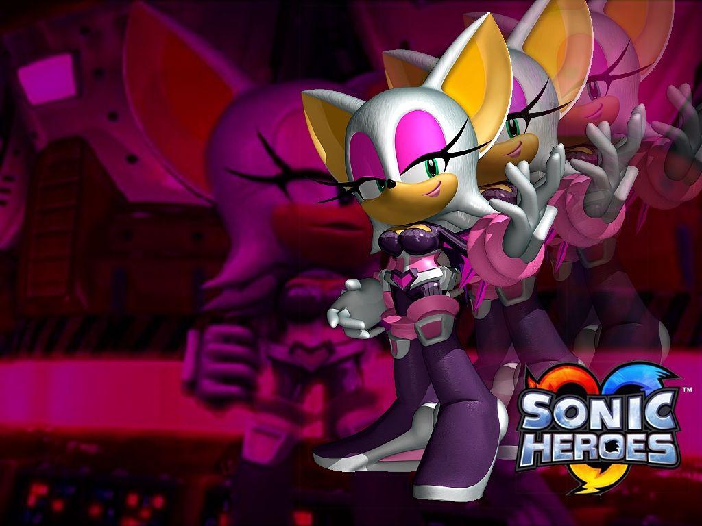 1024x768 Sonic X Rouge The Bat Wallpaper