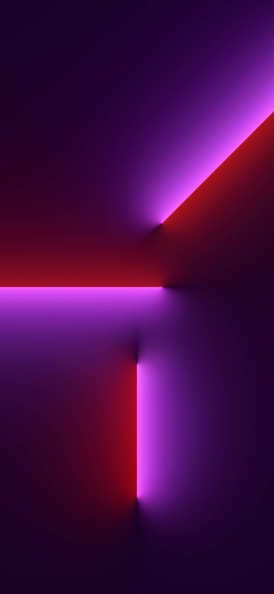 888x1920 Download iPhone 13 Pink Light Beam Wallpaper