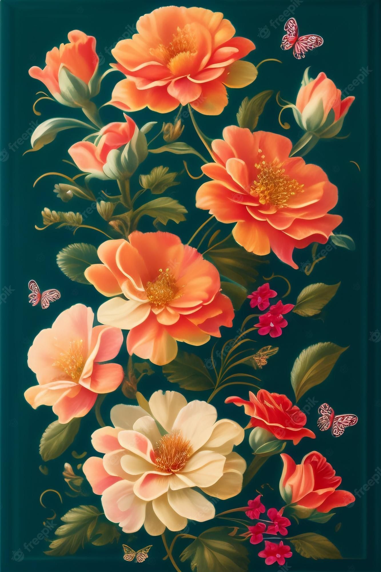 Oil Painting Flowers Wallpapers - Top Free Oil Painting Flowers