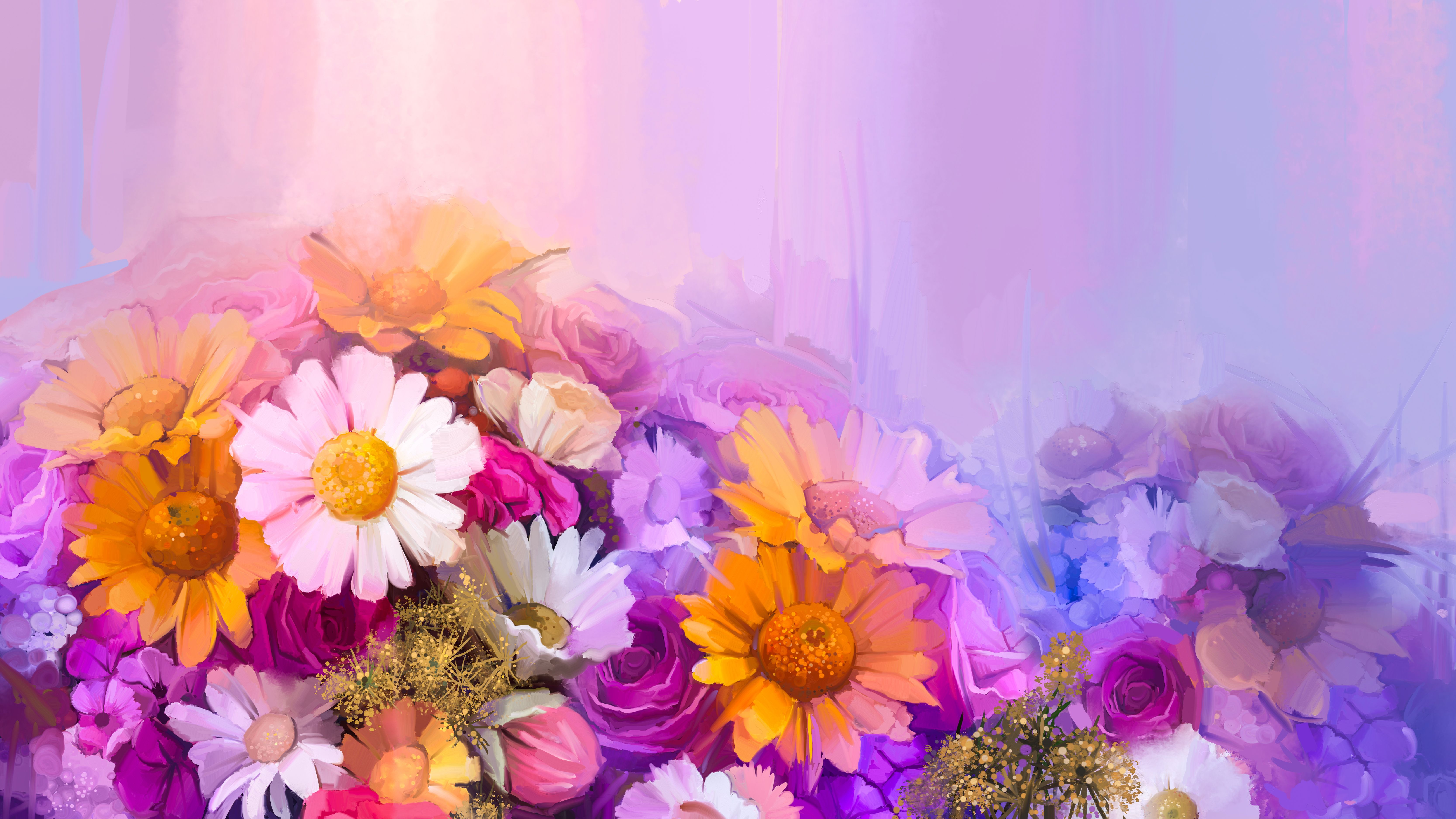 6668x3751 Artistic Oil Painting 4k Ultra HD Wallpaper