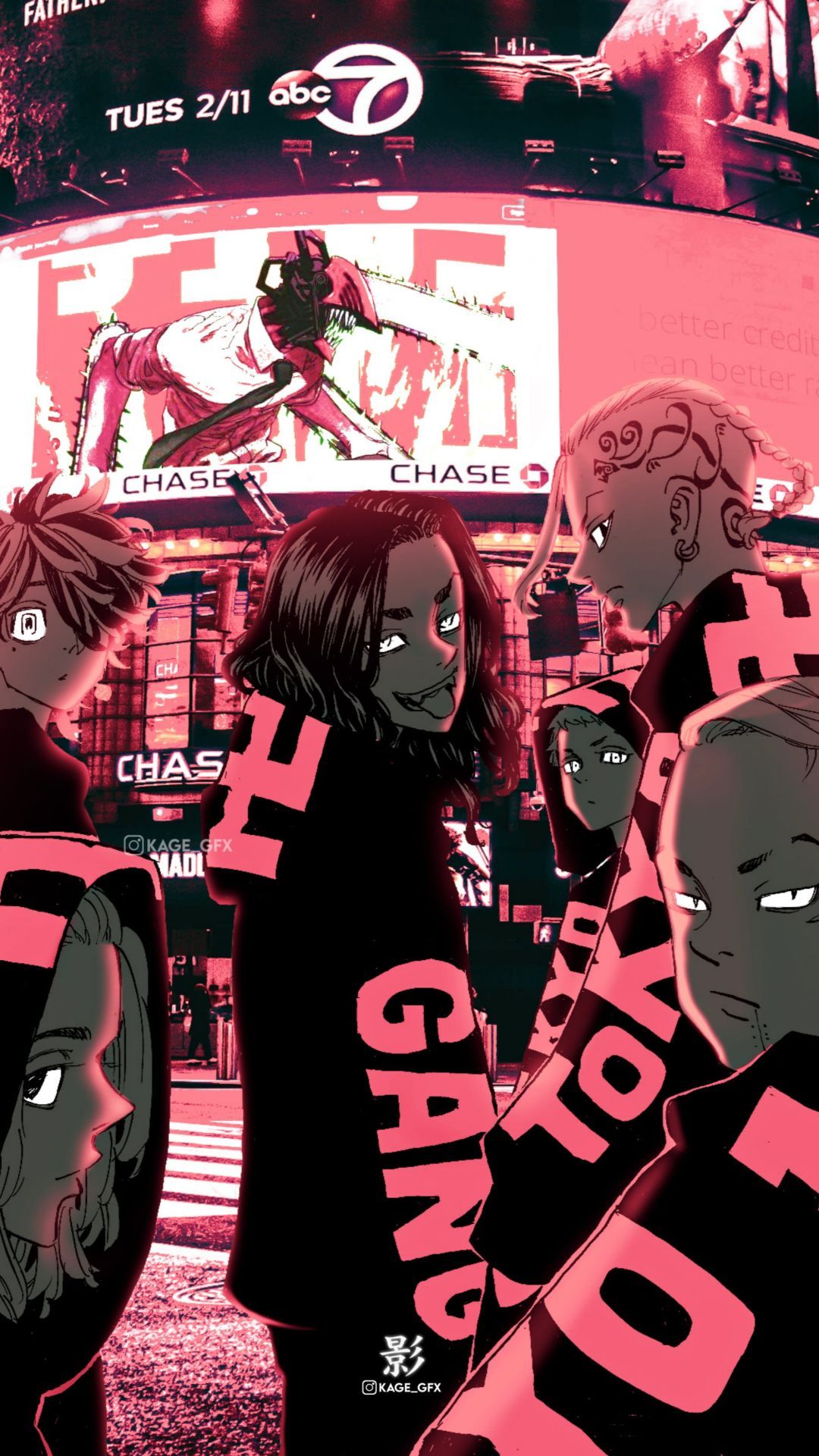1080x1920 Tokyo Revengers Phone Black Wallpaper