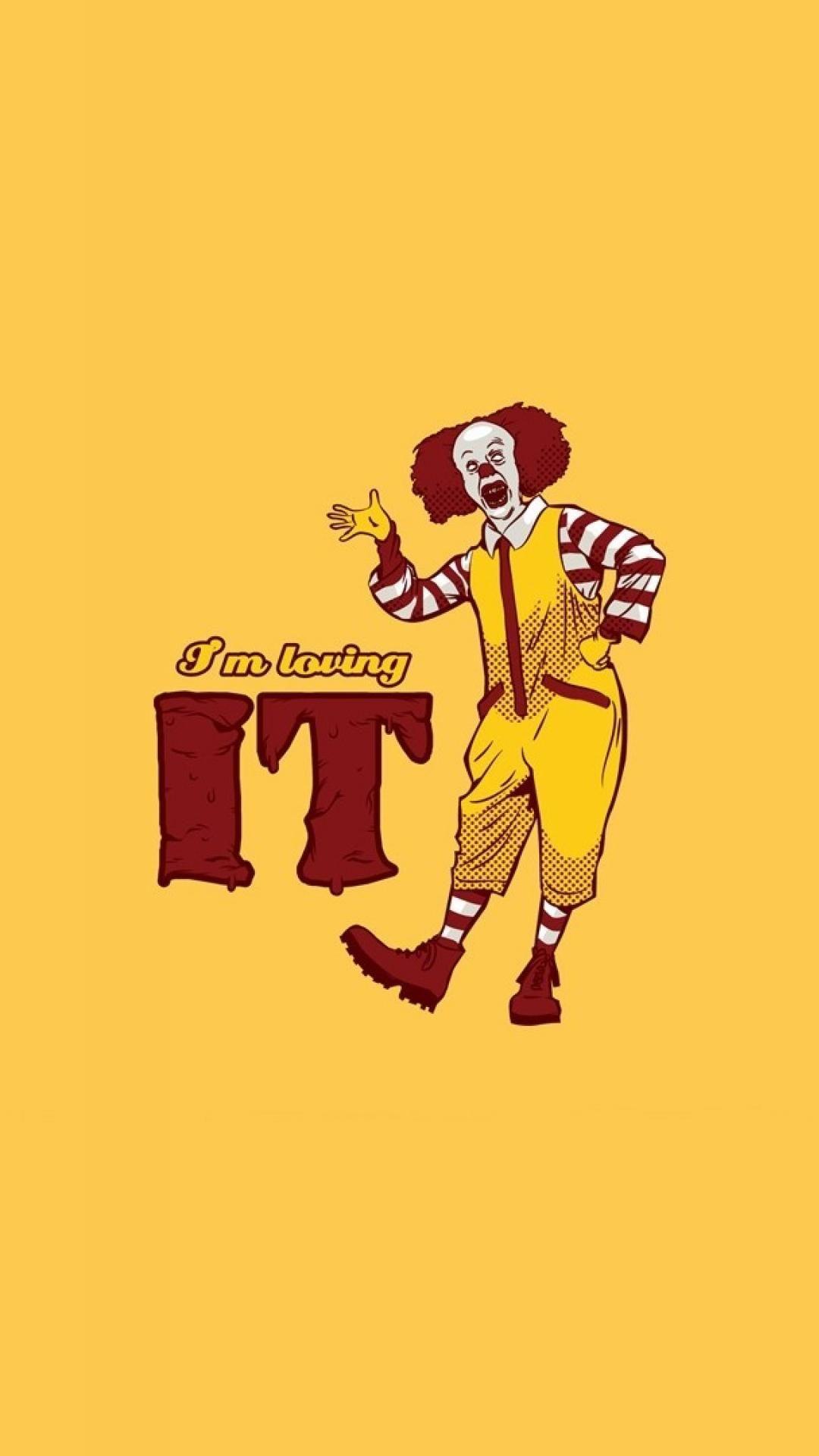 1080x1920 Mcdonalds pennywise abstract cartoons clowns wallpaper