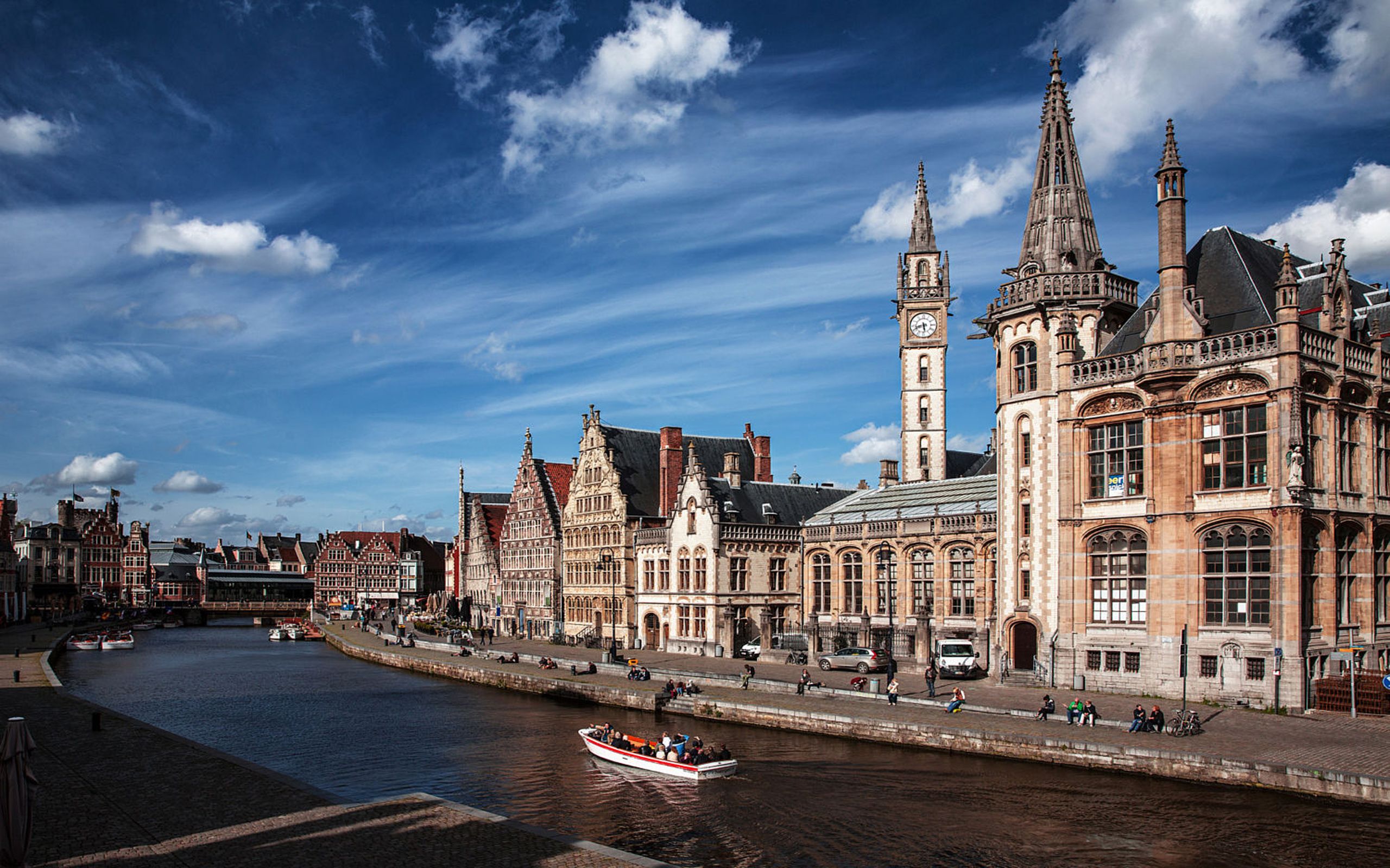 2560x1600 Ghent City Flanders Belgium During The Day Wallpaper For Desktop :