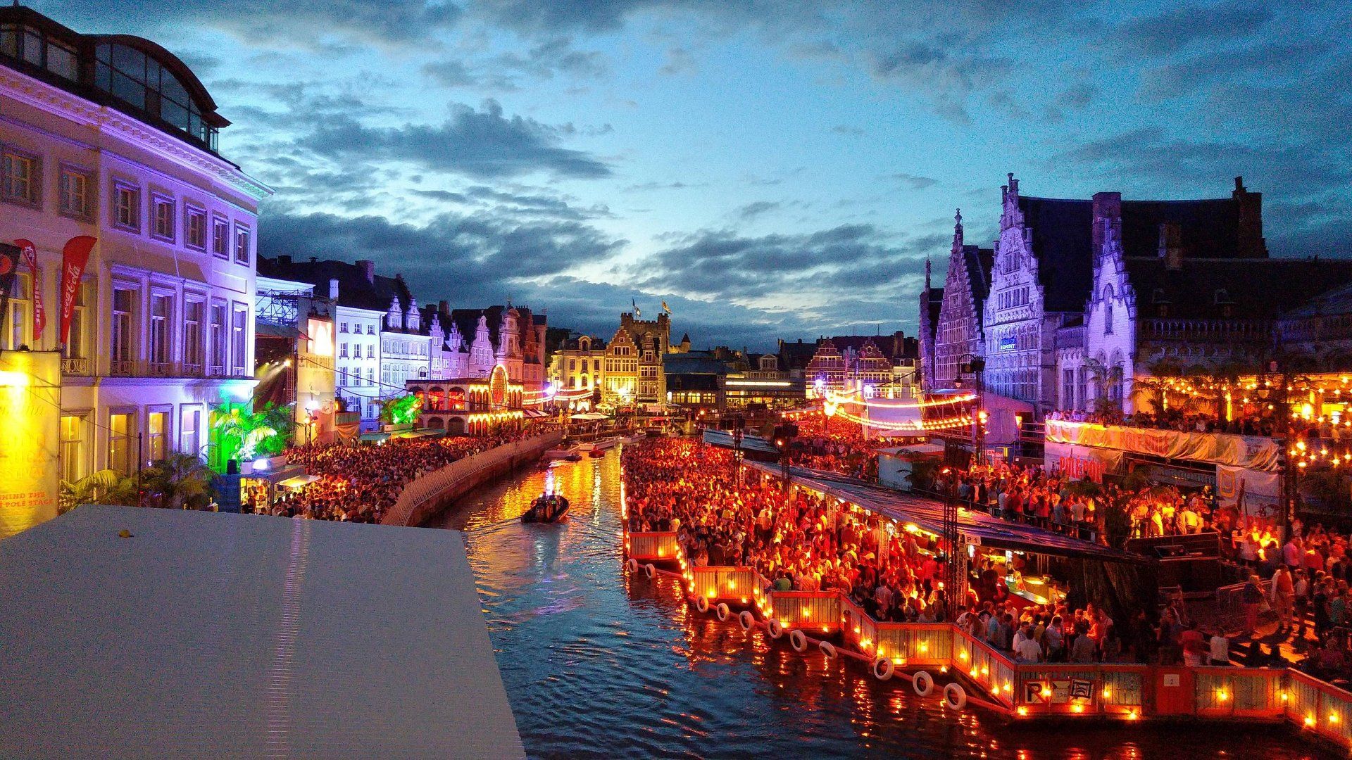 1920x1080 Festivities in Ghent HD wallpaper