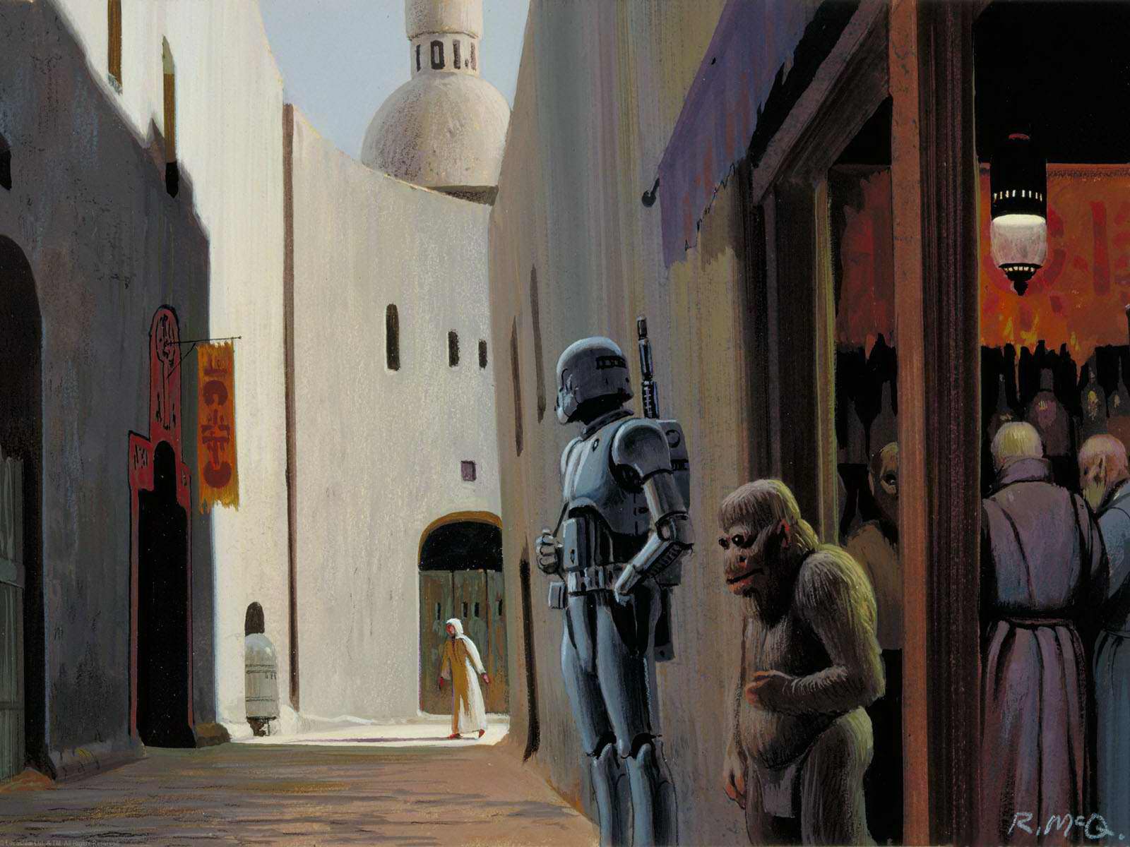 1600x1200 Star Wars Ralph Mcquarrie Mos Eisley Fresh New Hd Wallpaper–