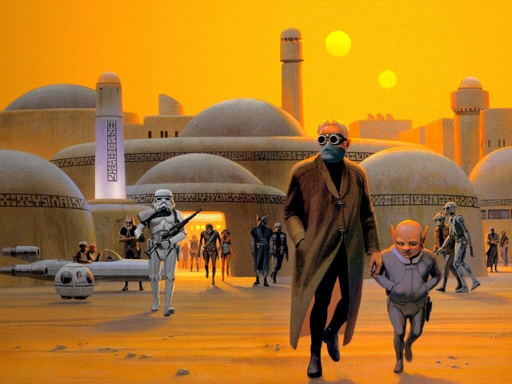 1024x768 Mos Eisley Wallpaper
