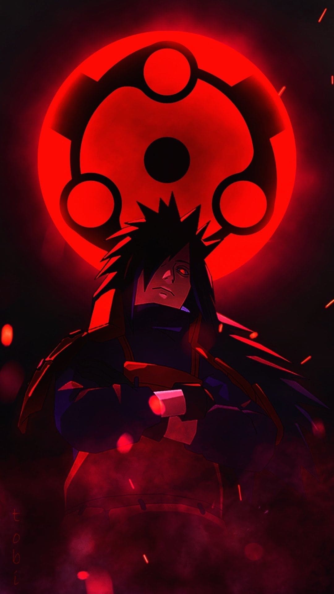 1080x1920 Madara Black Wallpaper