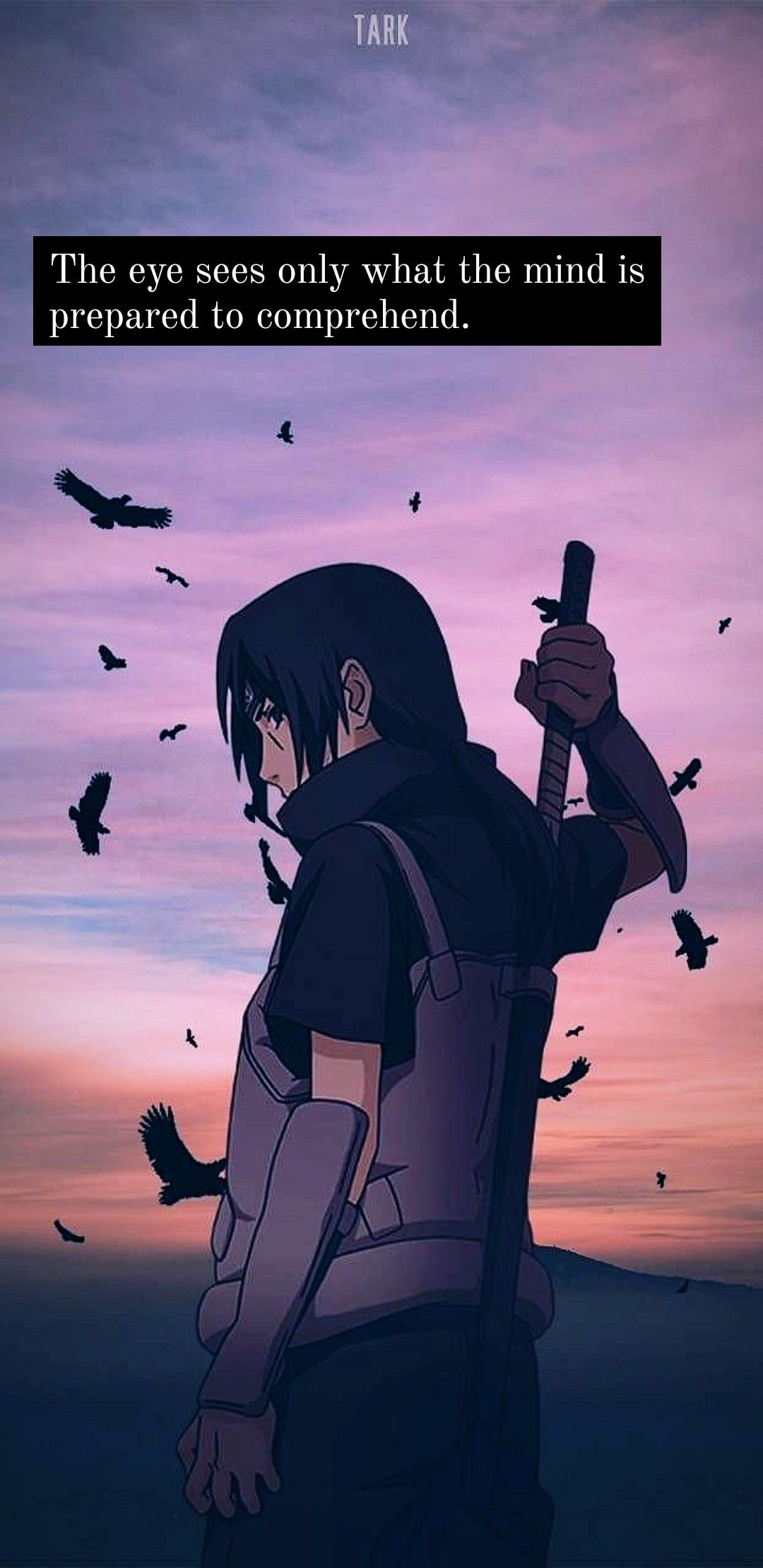 1080x2218 Sasuke Quotes Wallpaper