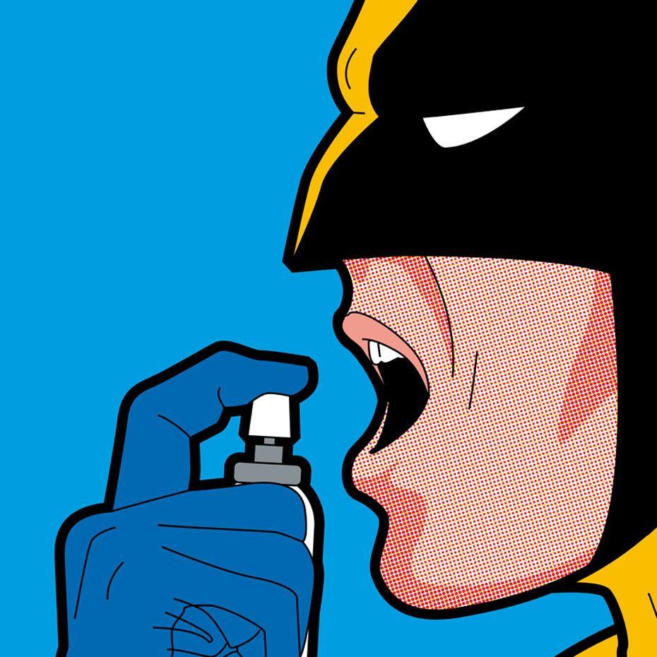 930x930 The Secret Life of Heroes. Pop Art Illustrations