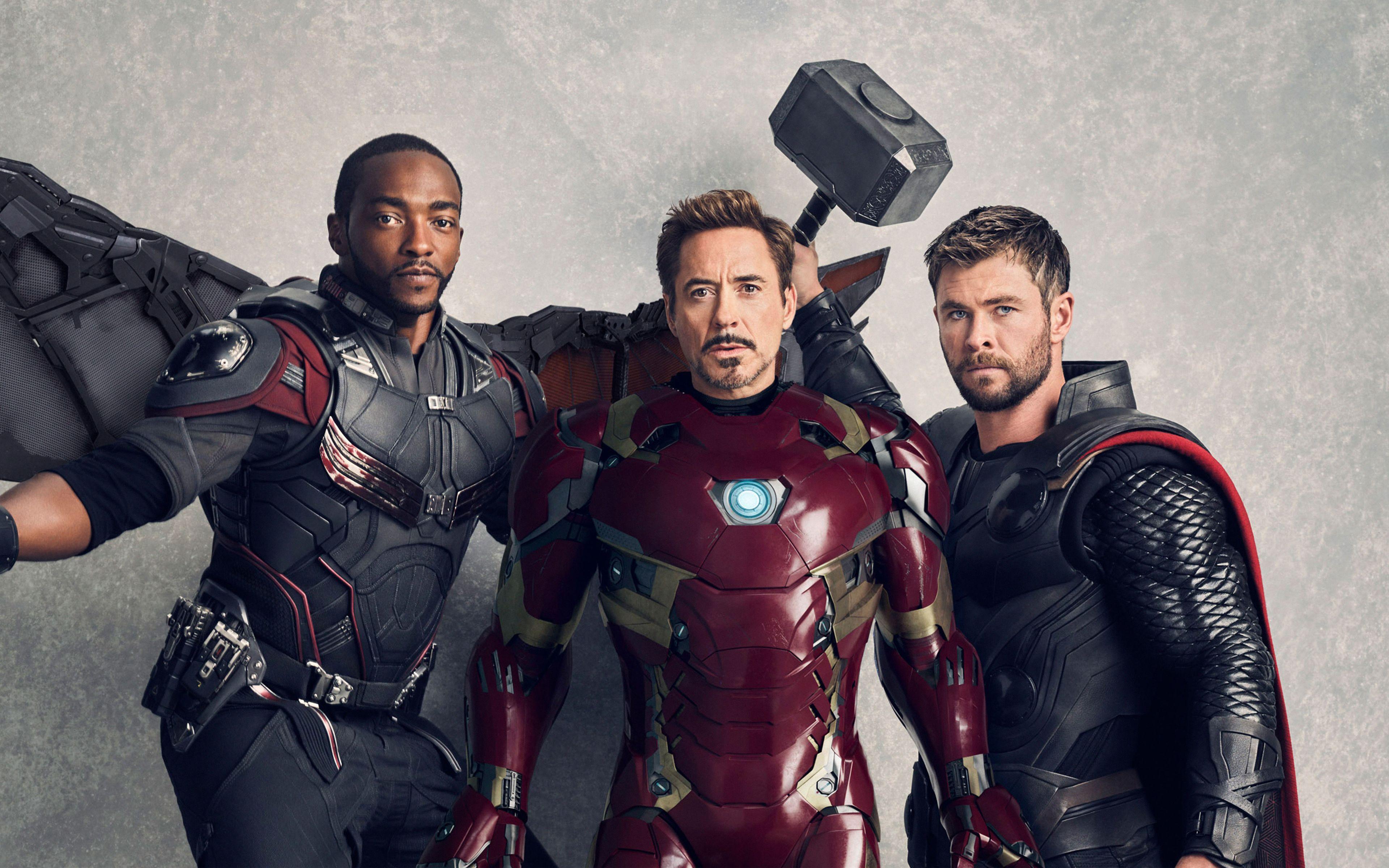 3840x2400 Wallpaper Avengers Infinity War Falcon Iron Man Thor 4K Avengers