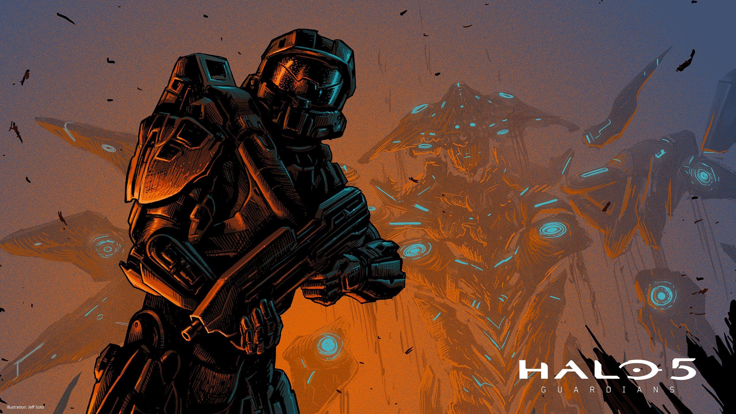 2560x1440 Halo 5 Guardians Master Chief, HD Games, 4k Wallpaper, Image