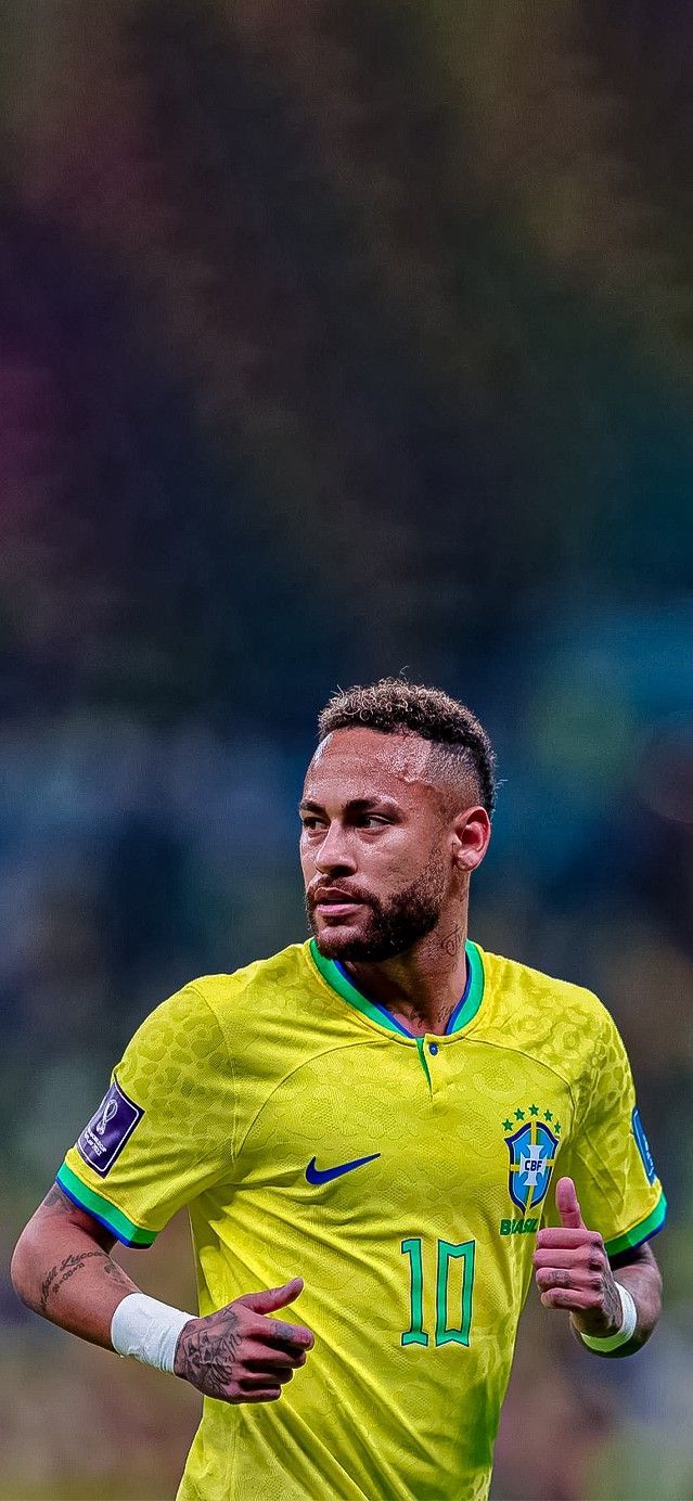 639x1384 4k Wallpaper Neymar Jr Brazil 2022