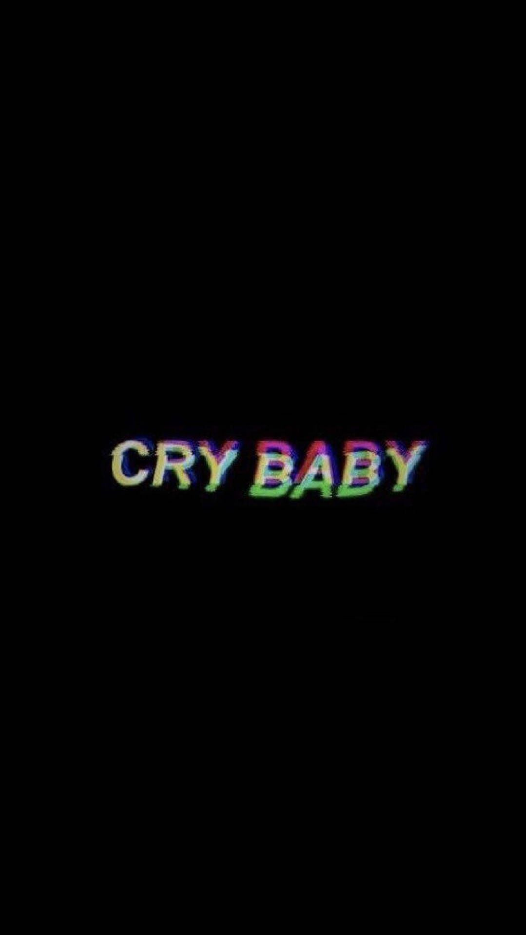1079x1920 Download Trippy Dark Aesthetic Cry Baby Wallpaper