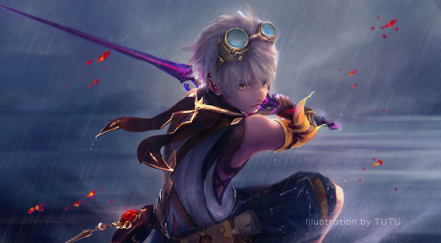 1500x826 bennett (genshin impact) drawn