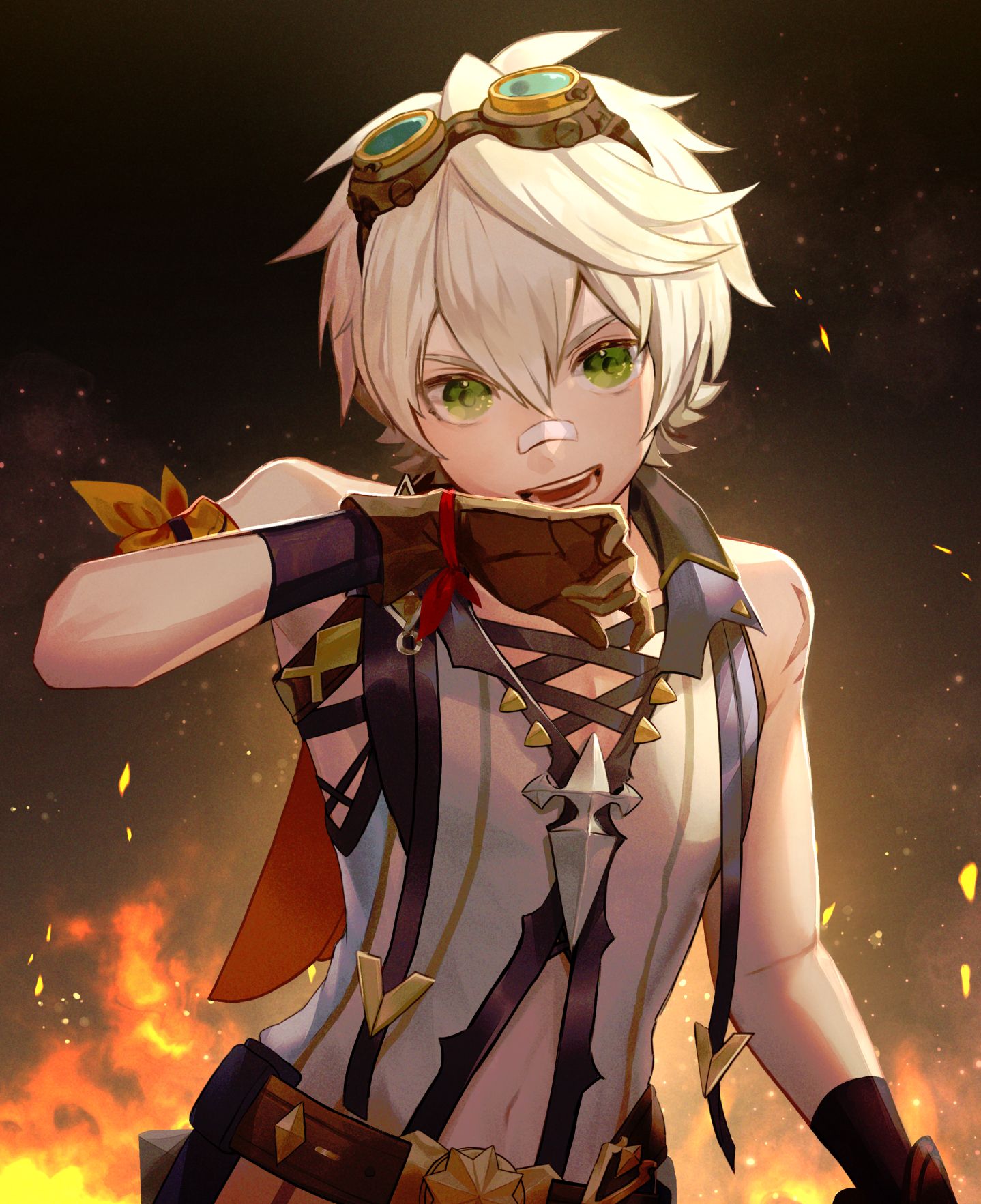 1438x1765 bennett (genshin impact) drawn by penguu_(green528)