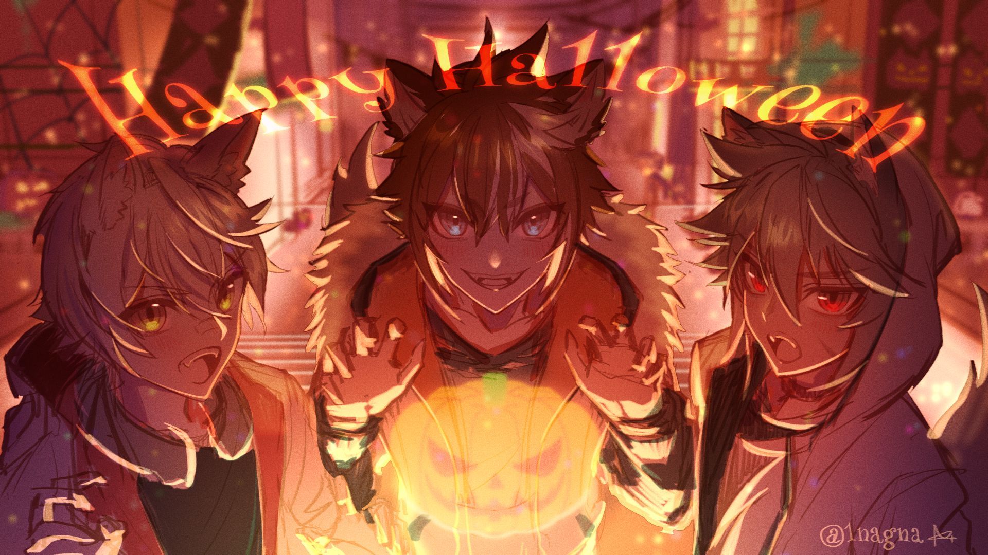 1920x1080 HD desktop wallpaper: Video Game, Genshin Impact, Razor (Genshin Impact), Bennett (Genshin Impact), Gorou (Genshin Impact) download free picture