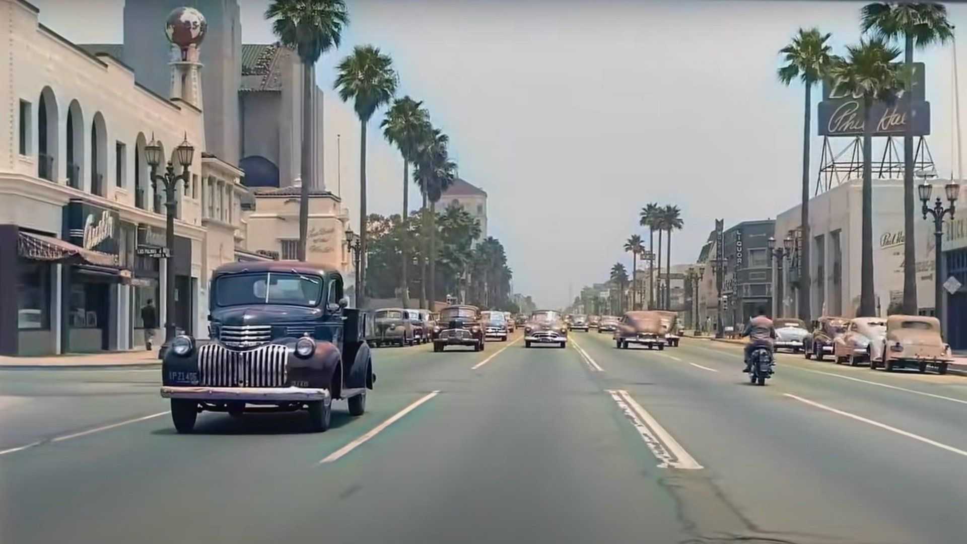 1920x1080 See What It Was Like To Drive Down Sunset Blvd in Hollywood in 1952 Colorized Film Footage