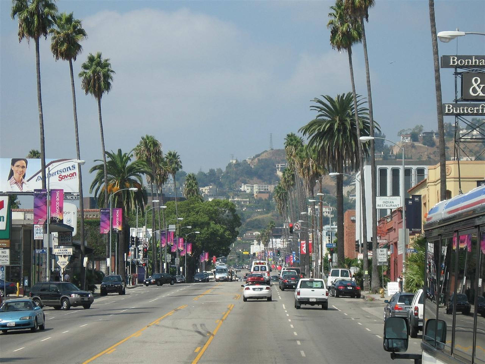 1920x1440 Download Sunset Boulevard Road Wallpaper